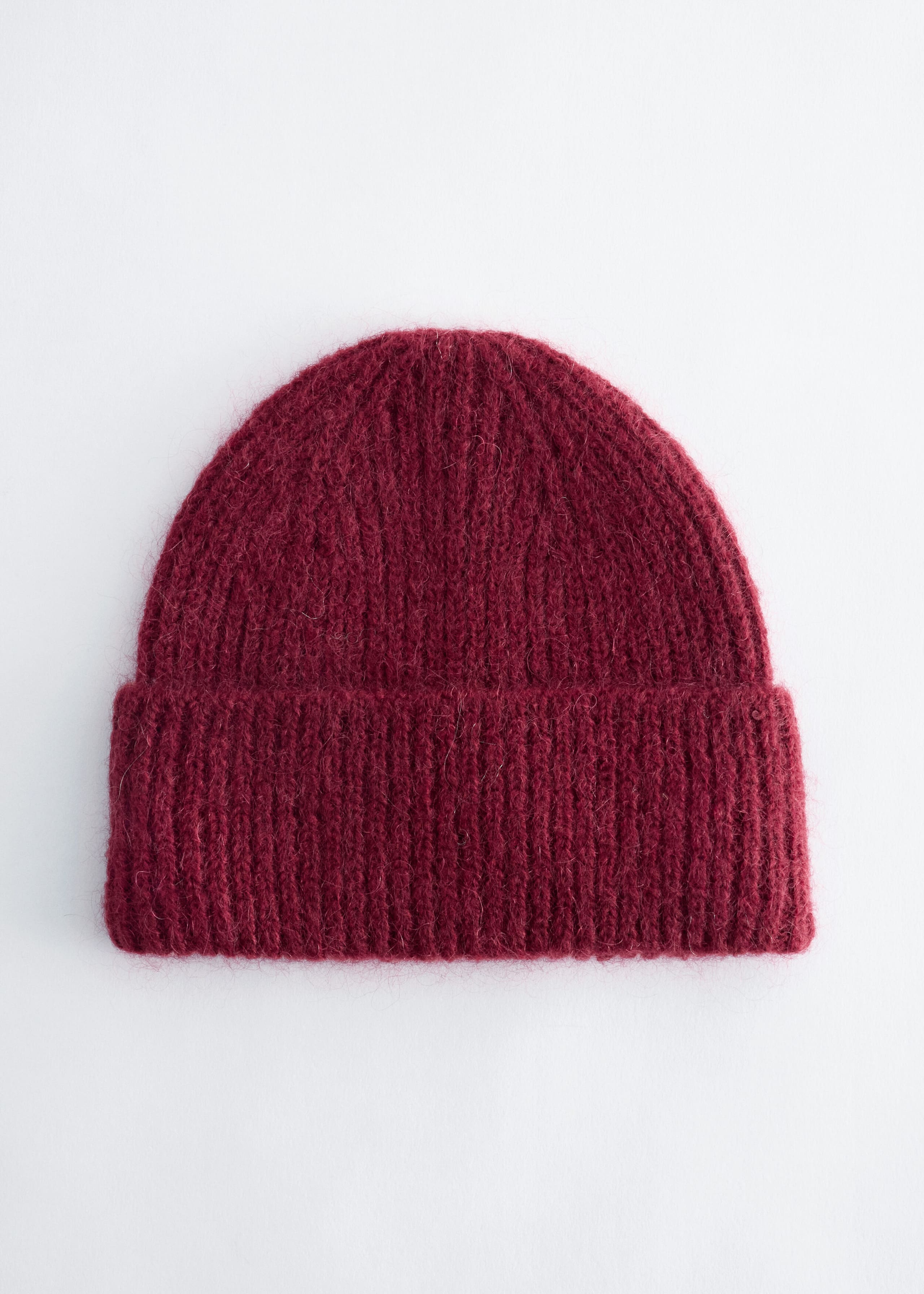 Wool Blend Beanie - Mahogany - Still Life