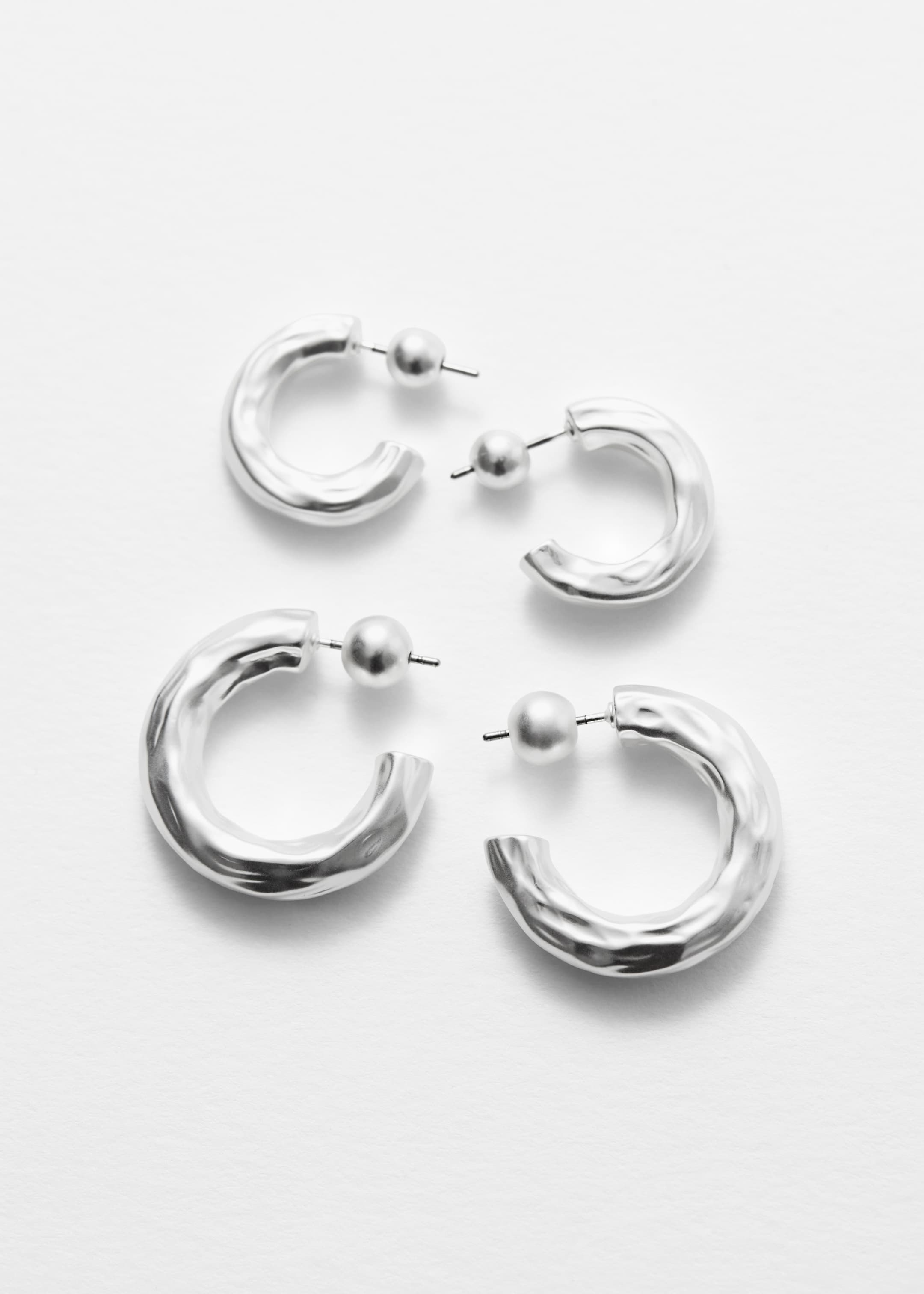Größeres Bild anzeigen: Strukturierte Creolen im Set - Silber - Ladies | H&M AT 2