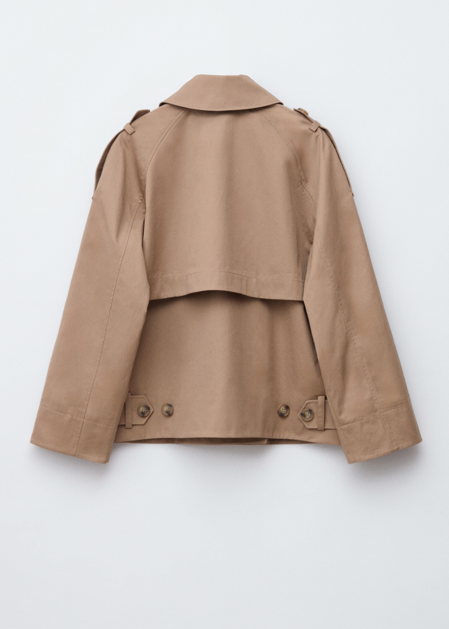 Trench-coat à double boutonnage - Beige/Vert kaki - 6