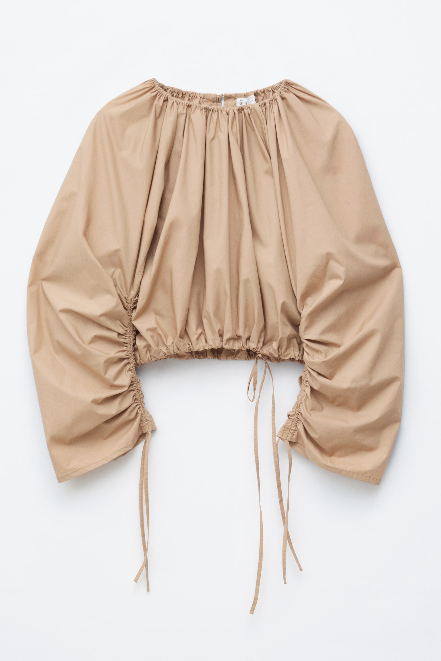 Sculptural Drawstring Blouse - 2