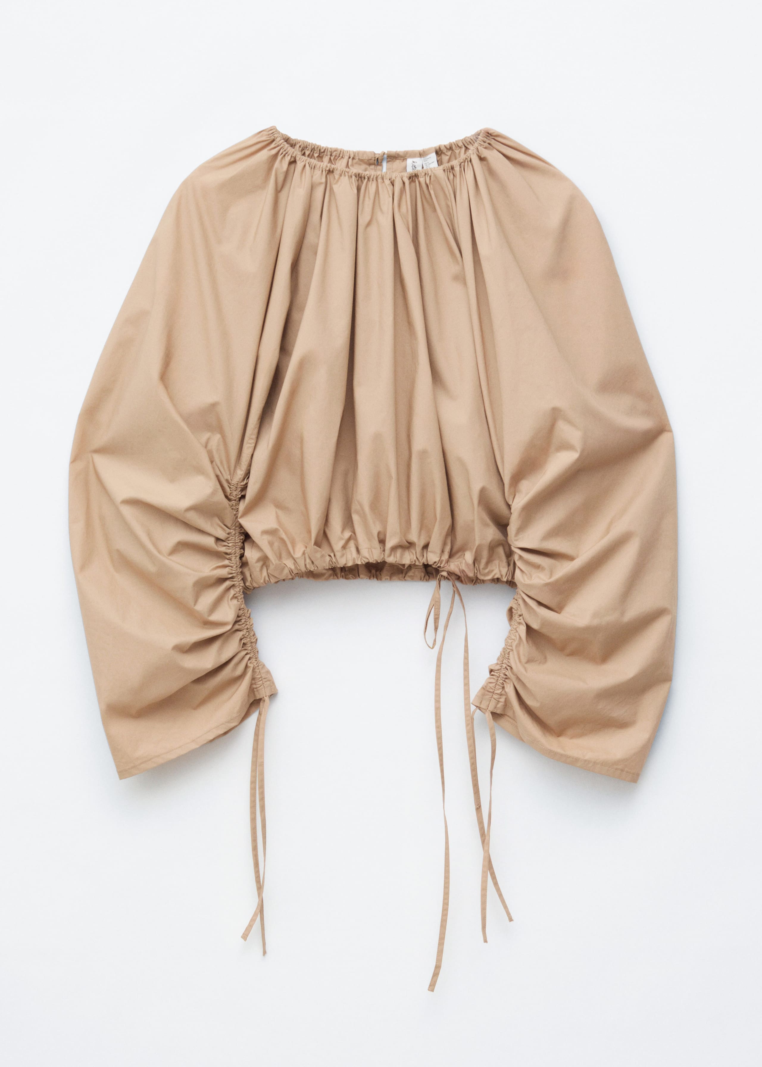 Image of Sculptural Drawstring Blouse