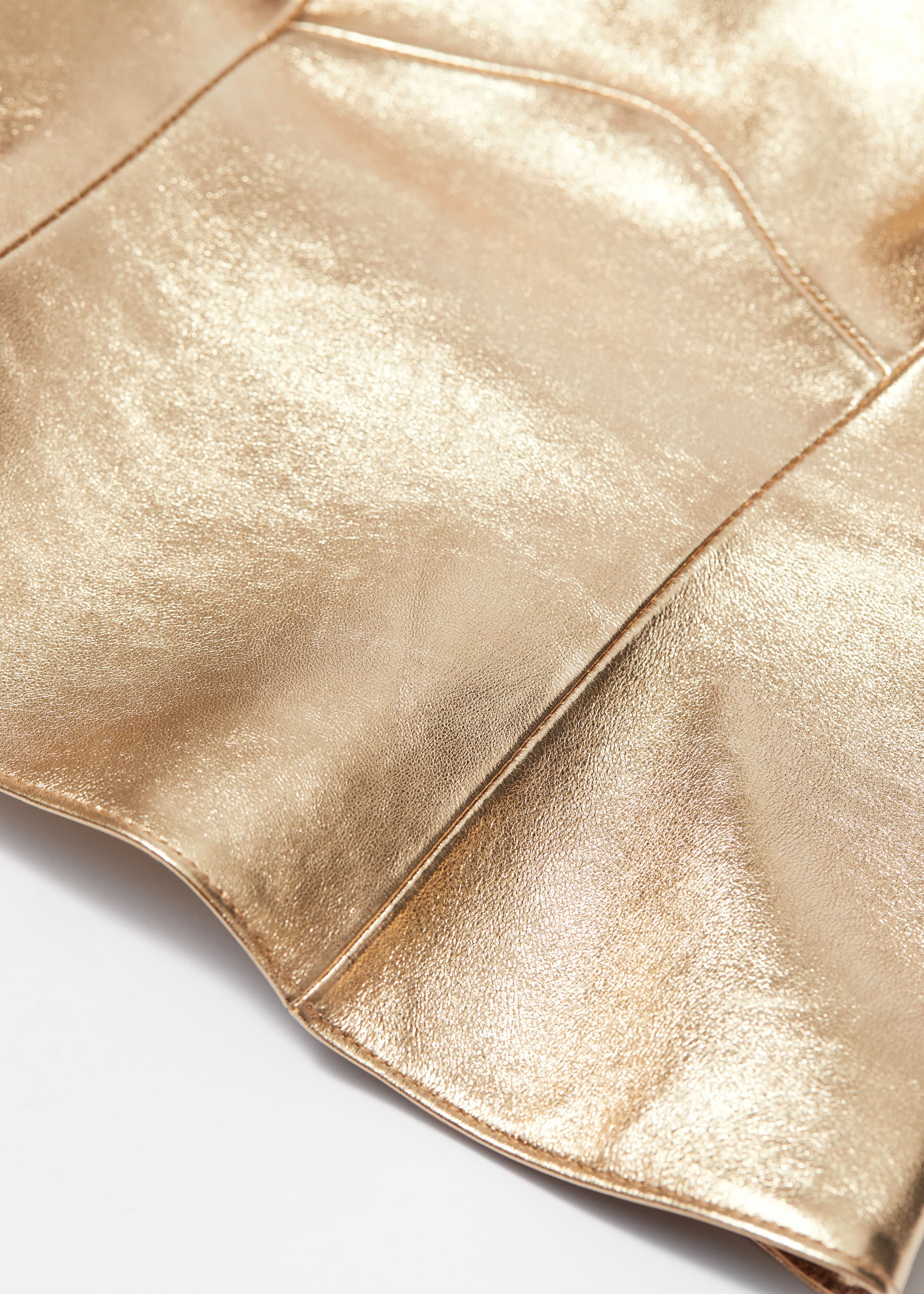 Größeres Bild ansehen: Bustier aus Metallic-Leder - Gold - Ladies | H&M DE 2