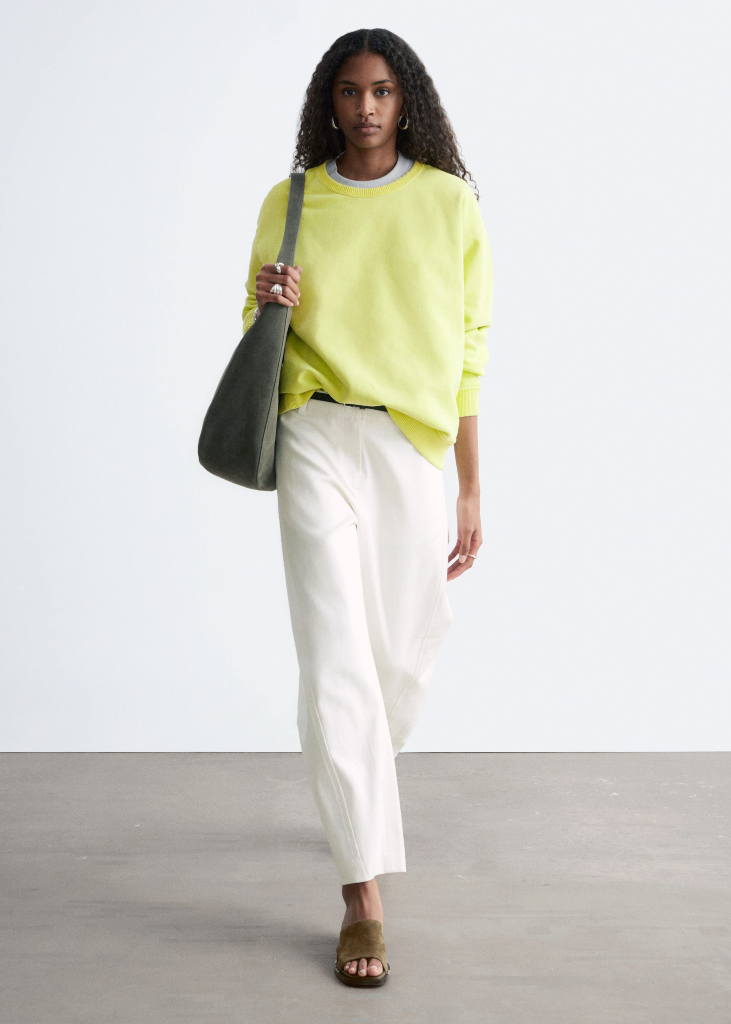 Image of Sudadera de corte holgado en punto de algodón