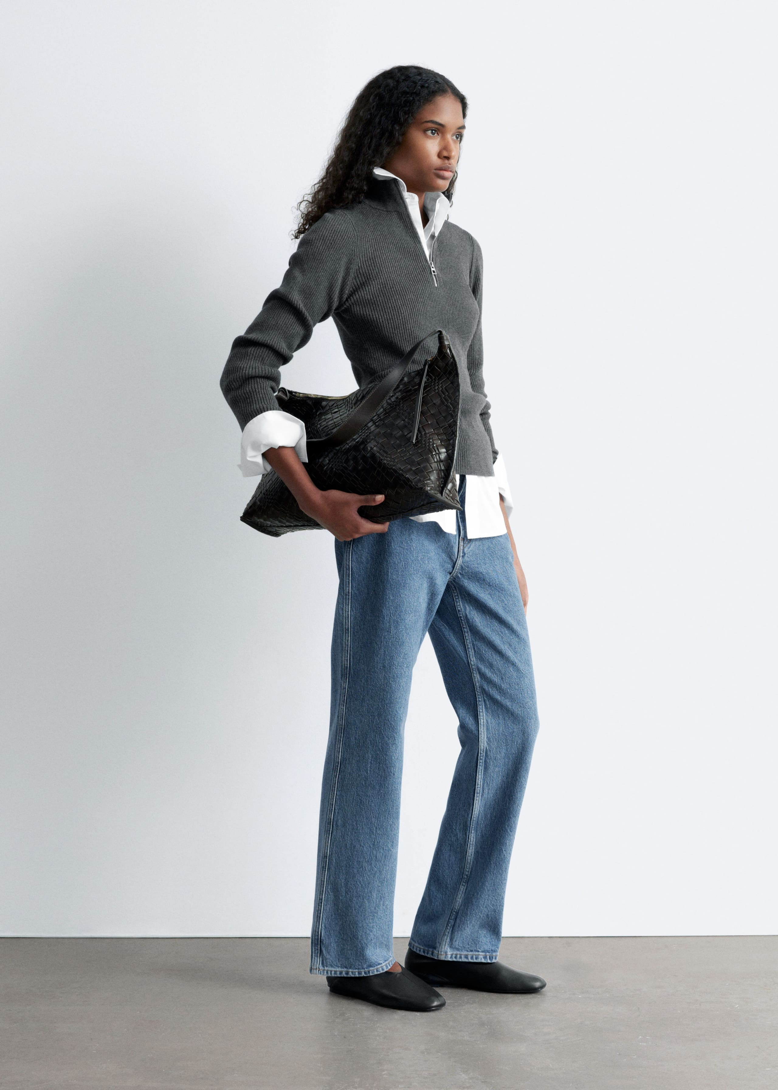 Image of Cropped Slim-Leg Jeans