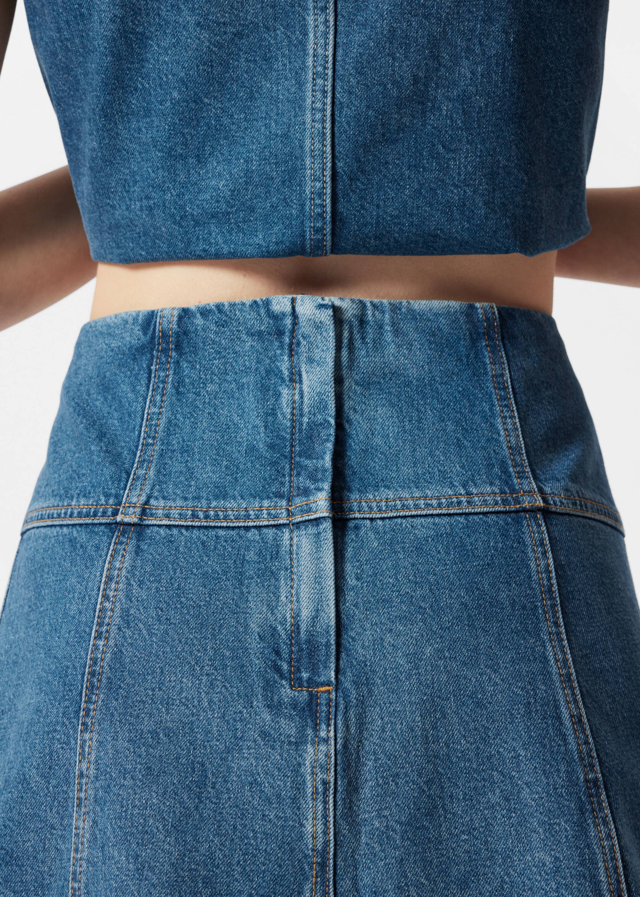 Visa större bild: Minikjol i denim - Blå - DAM | H&M SE 4