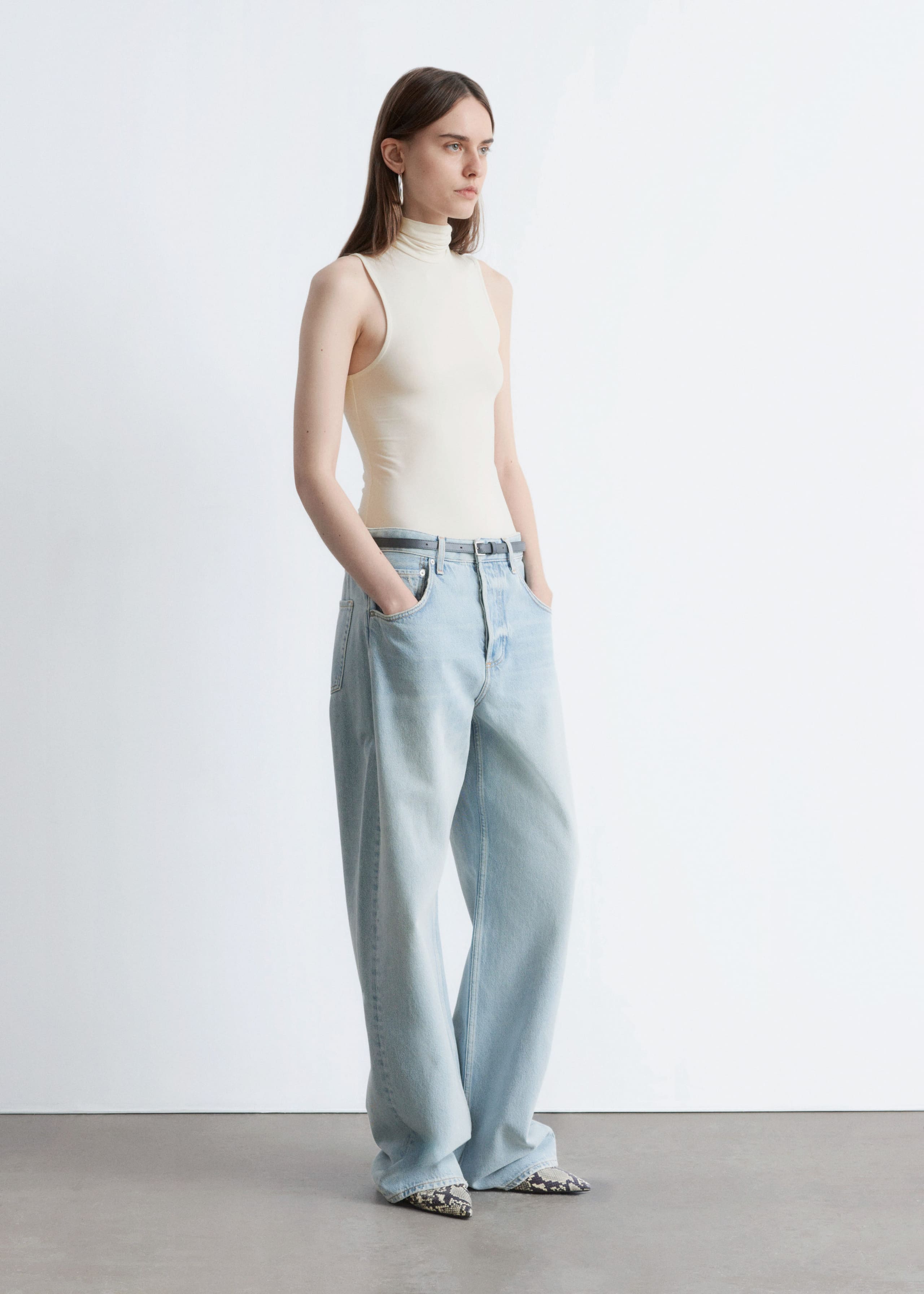 Image of Sleeveless Turtleneck Top