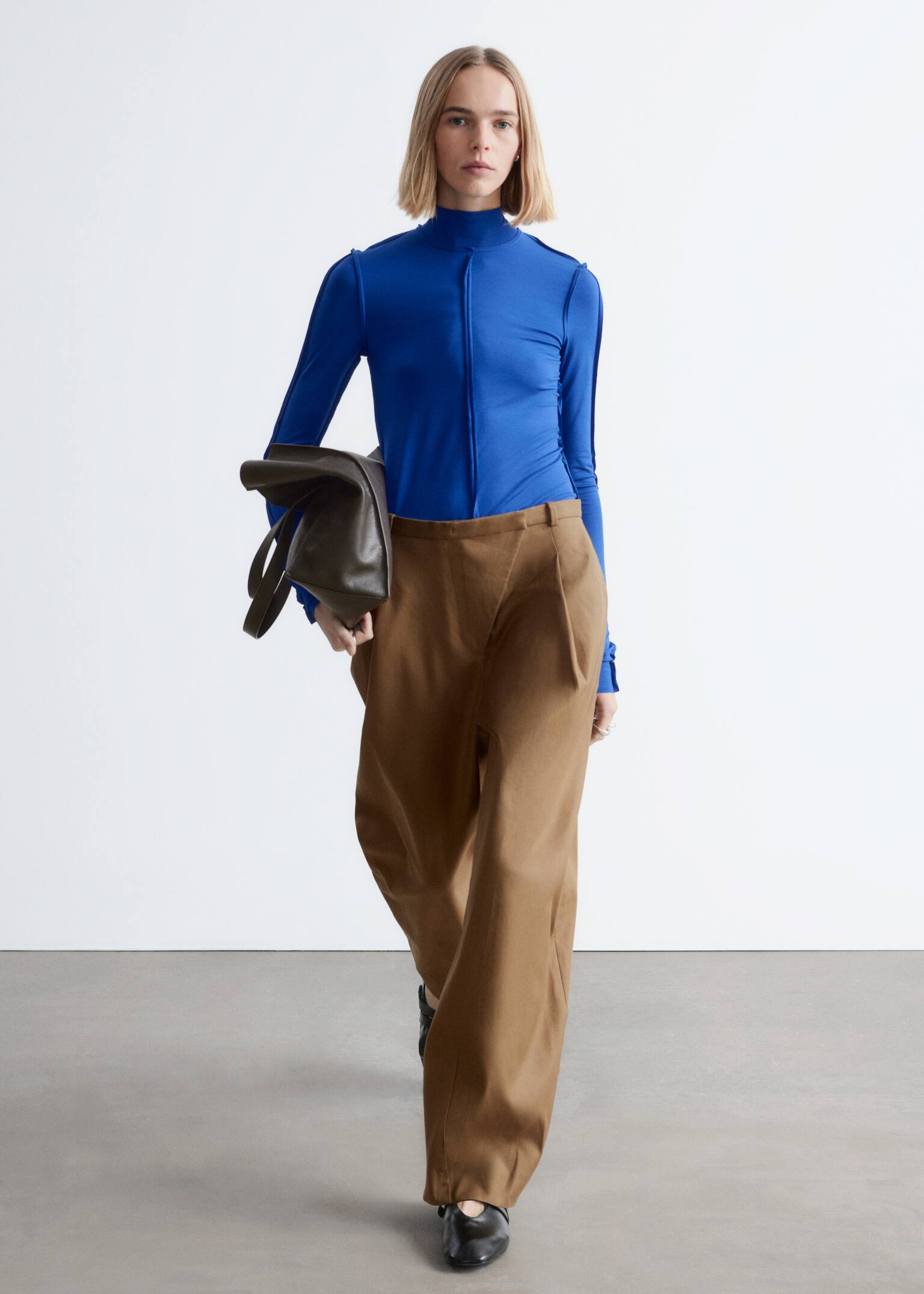 Golf z długim rękawem - Jasnoniebieski/Turkusowy - 6