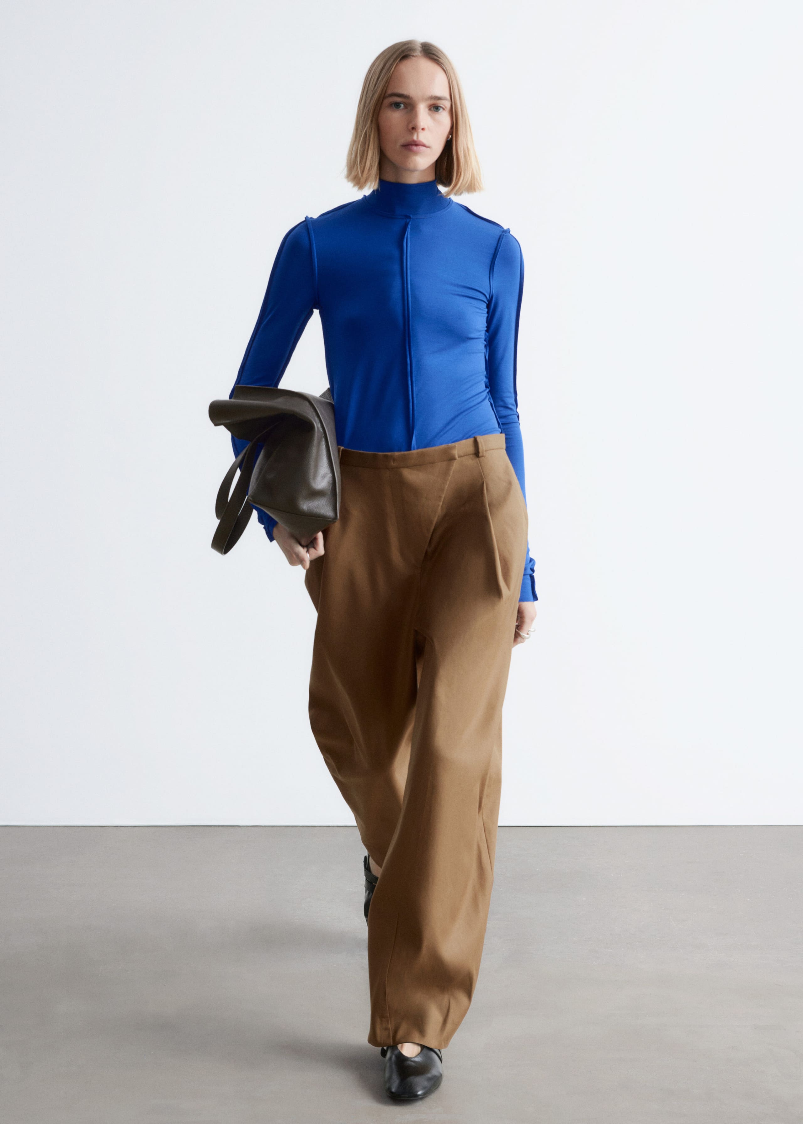 Image of Long-Sleeve Turtleneck Top