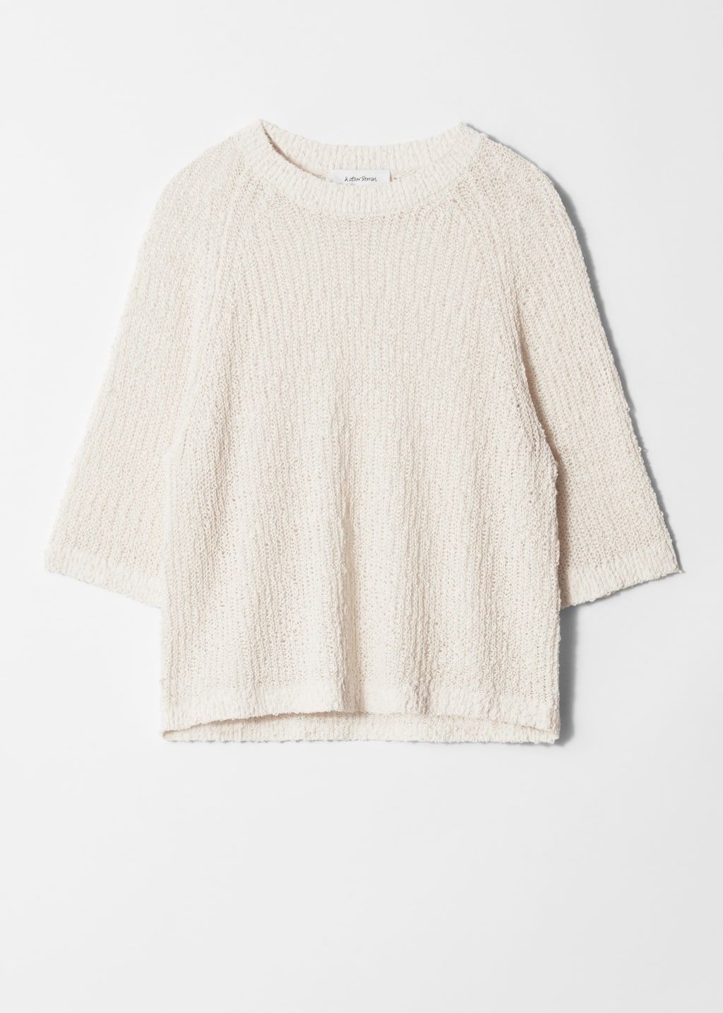 Image of T-shirt en maille de soie mélangée