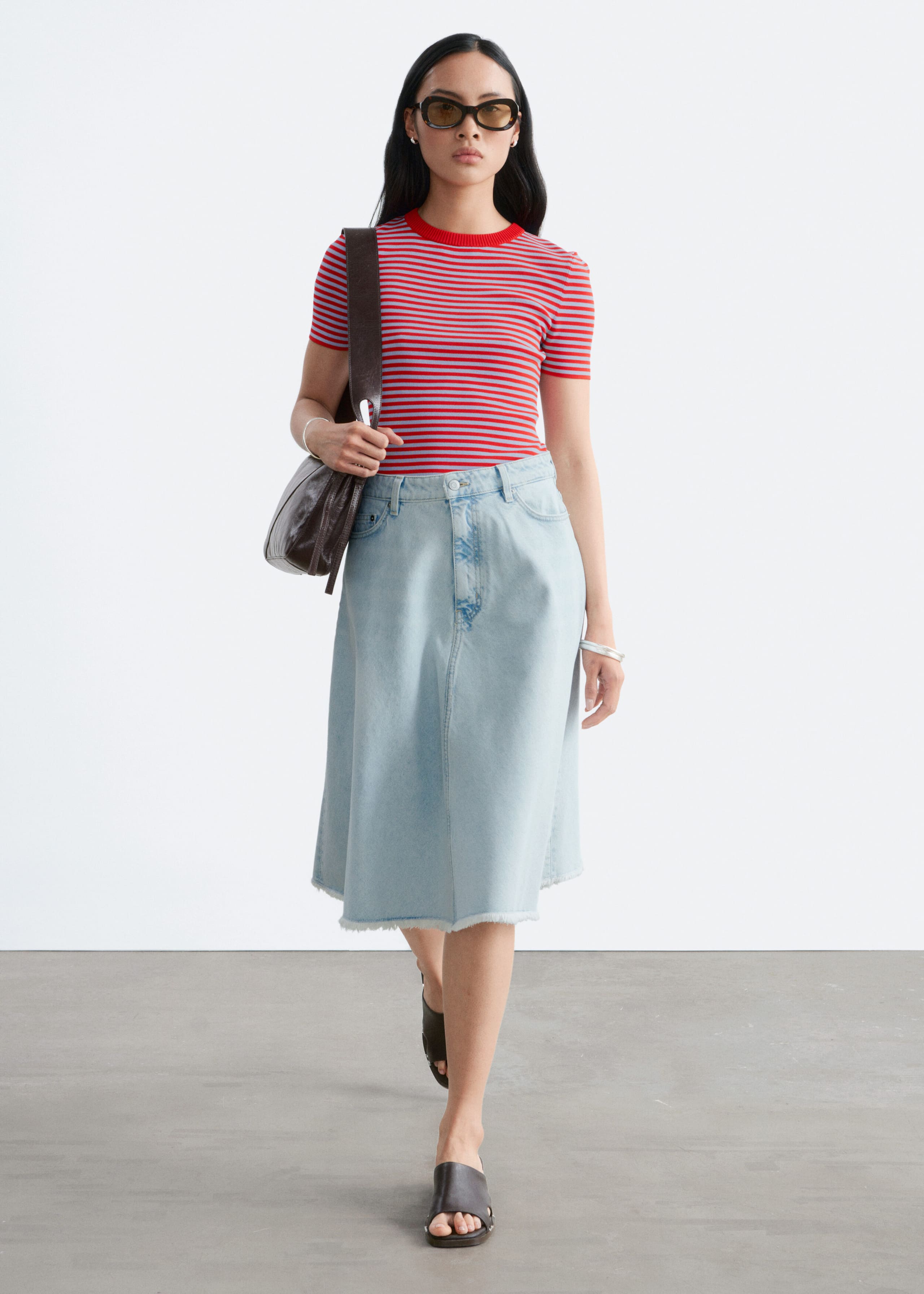Image of Jeansrock mit unbearbeiteten Kanten