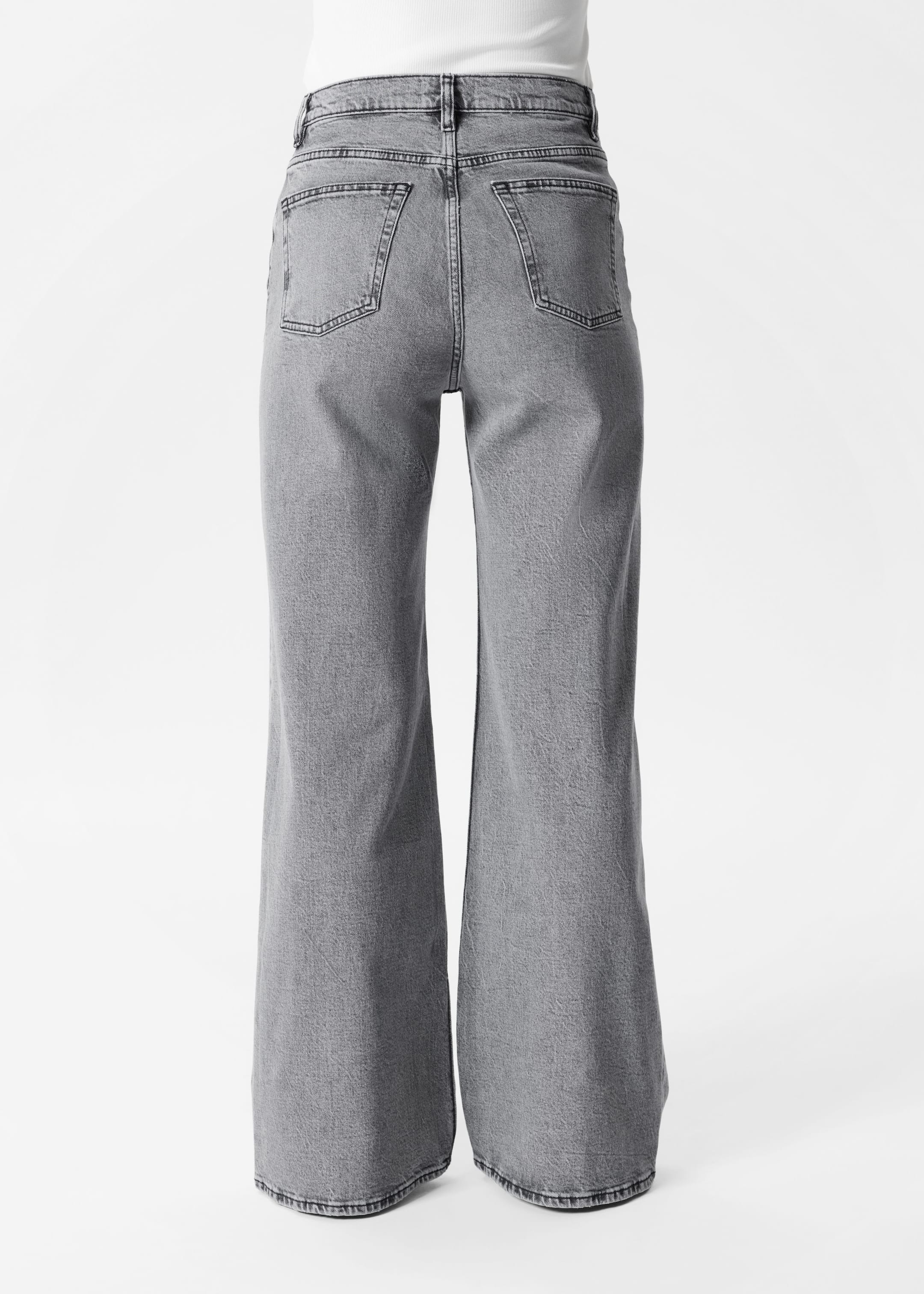View larger image: Wide-Leg Jeans - Grey - Ladies | H&M GB 5