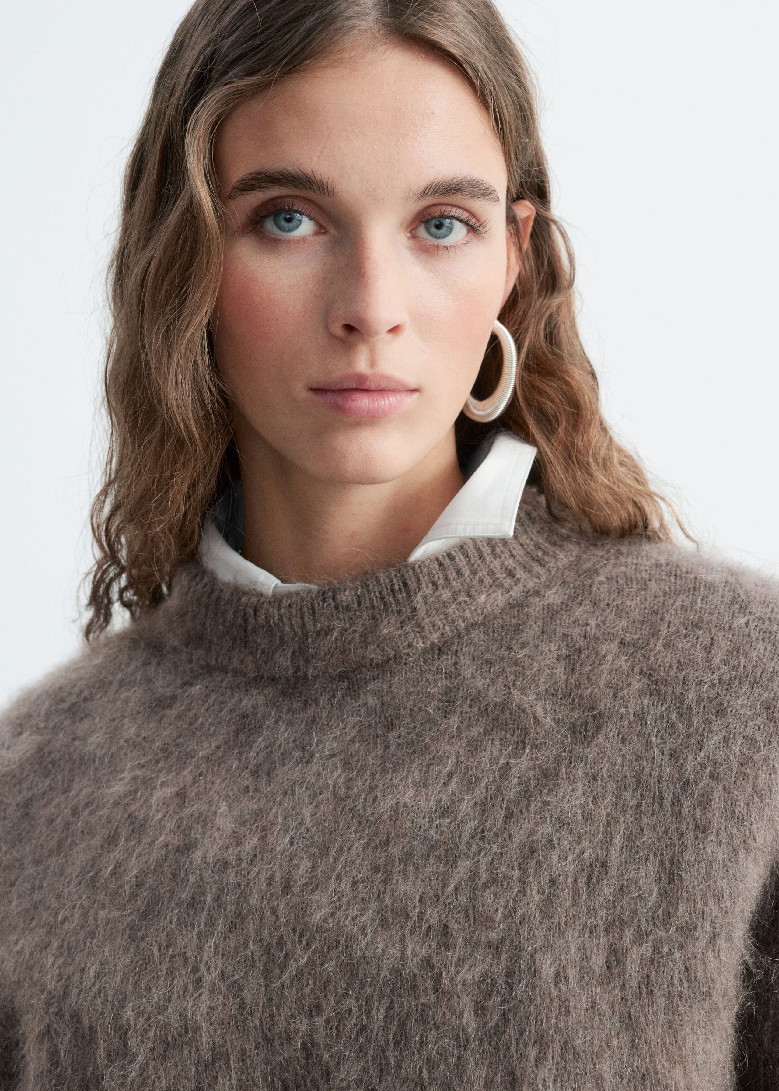 Mohair-Blend Jumper - Dark Mole - Lookbook