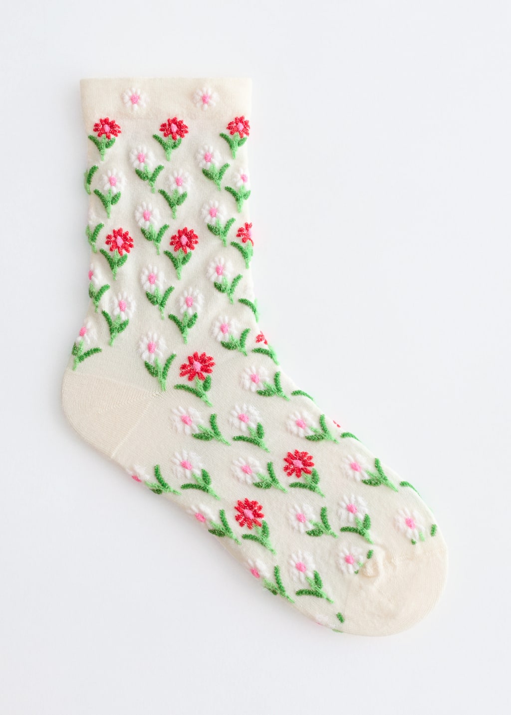Image of Calzini con fiori ricamati