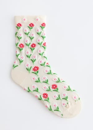 White/Red Flowers