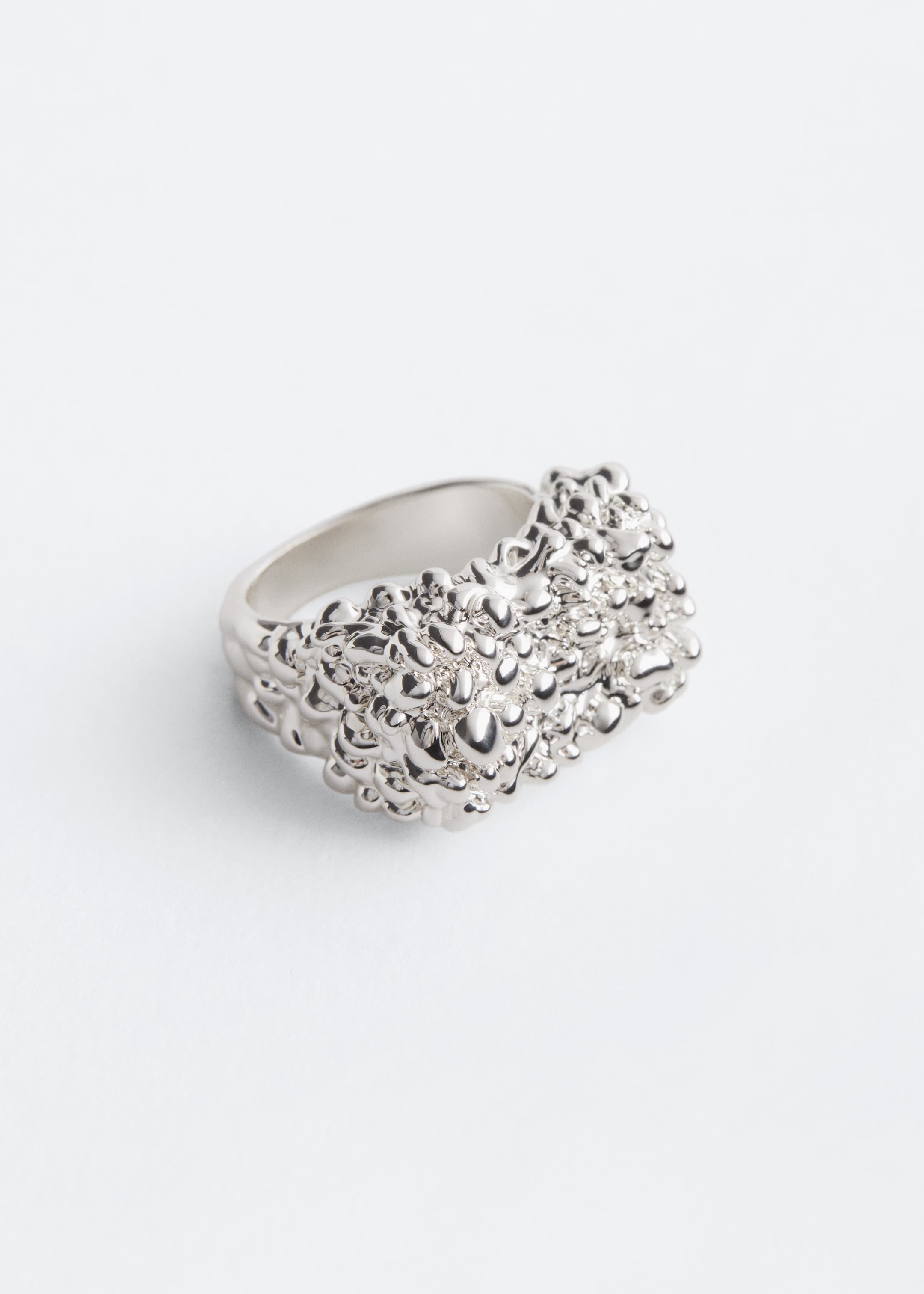 Größeres Bild ansehen: Strukturierter flacher Ring - Silber - Ladies | H&M DE 1