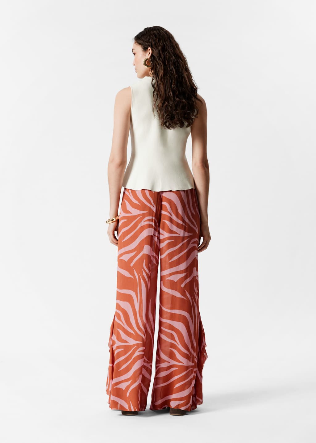 Image of Chaleco peplum de punto