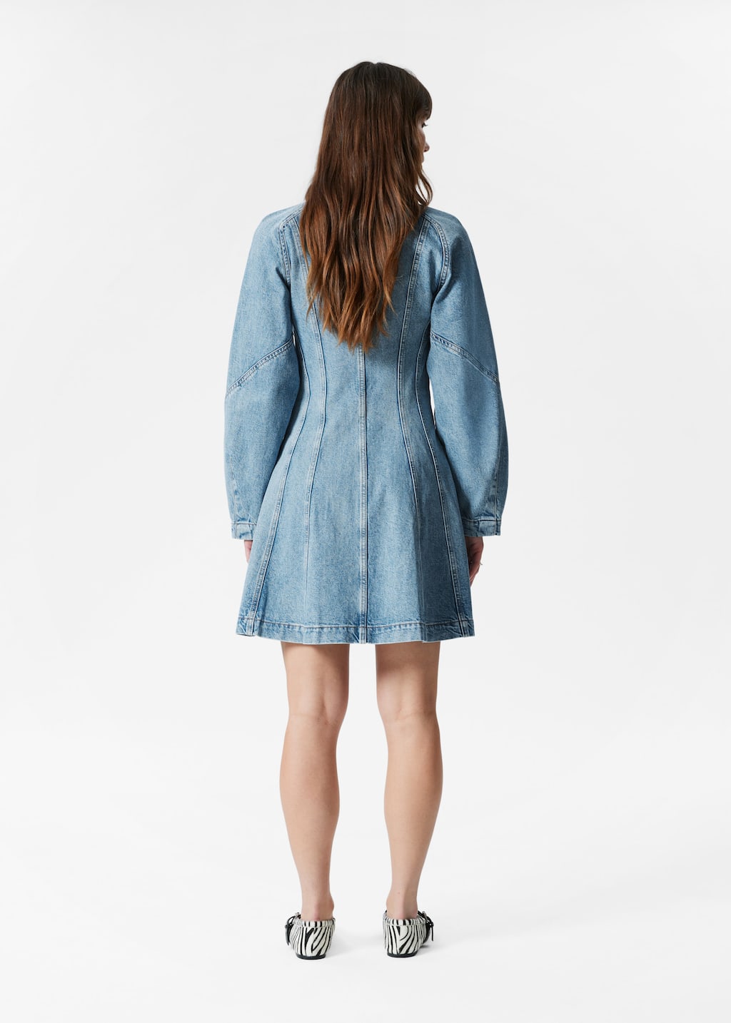 Image of Minivestido camisero vaquero