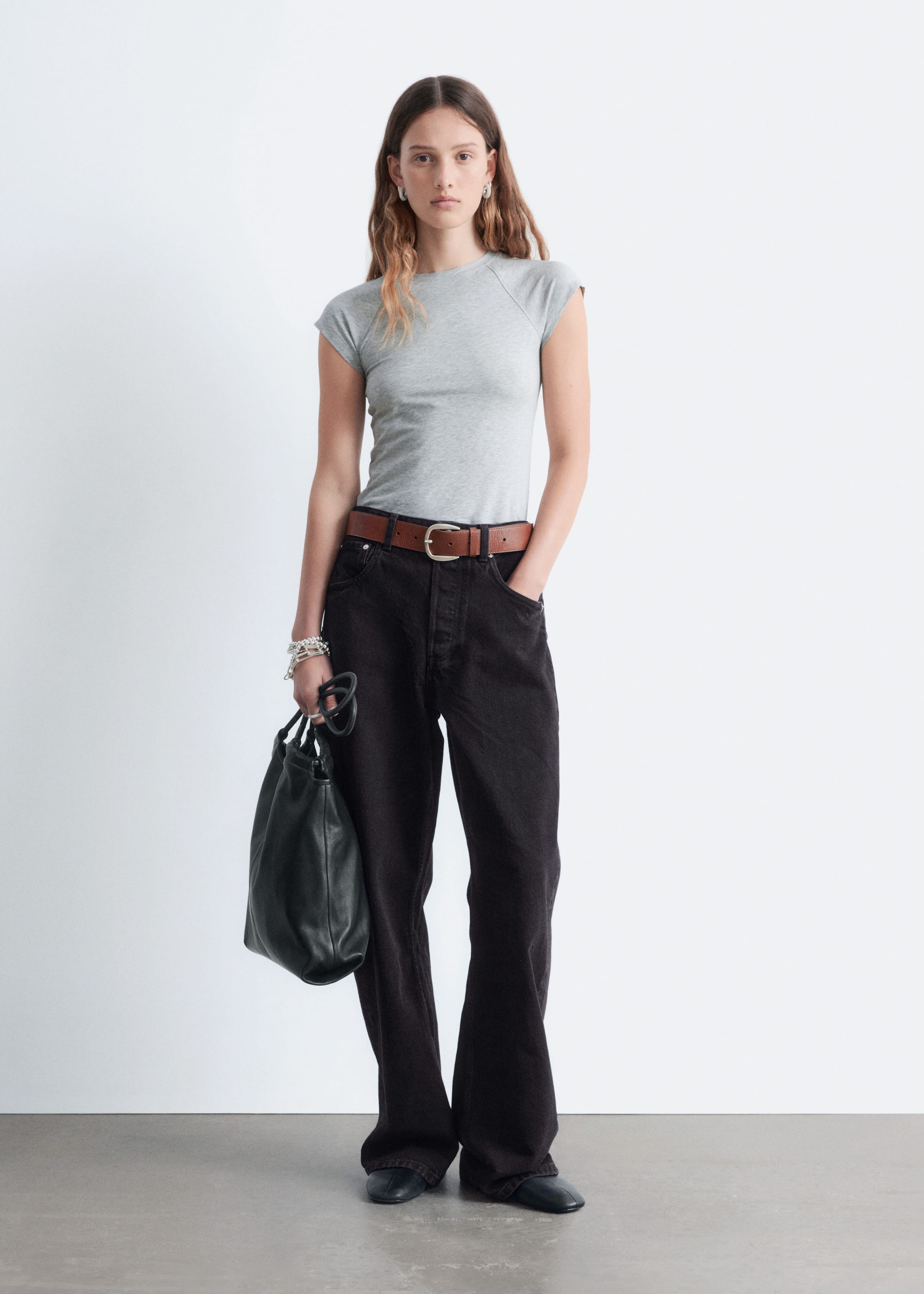 Image of Fitted Raglan-Sleeve T-shirt