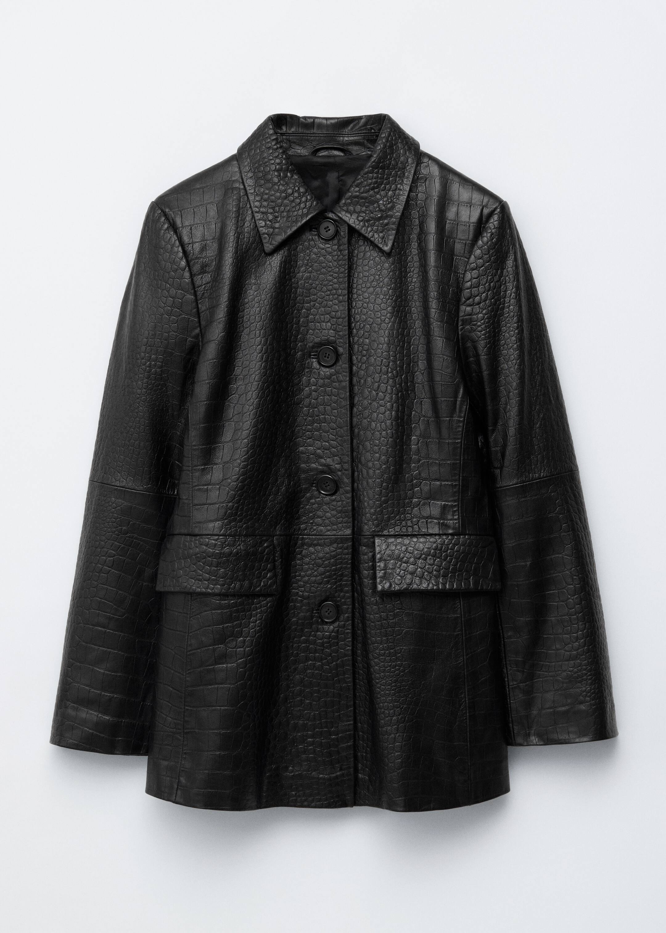 Zobraziť väčší obrázok: Kožená bunda - Čierna krokodília - ŽENY | H&M SK 7