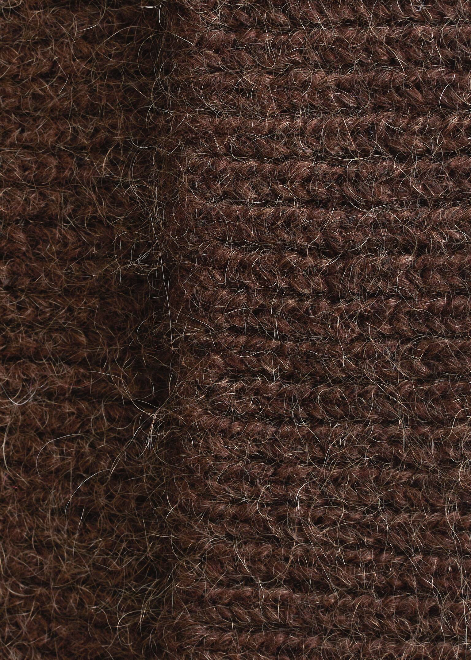 Beanie aus Wollmischung - Mahagoni/Weinrot/Blau gestreift/Taubenblau/Grau meliert/Rot/Zitrone/Schwarz/Beige - 3
