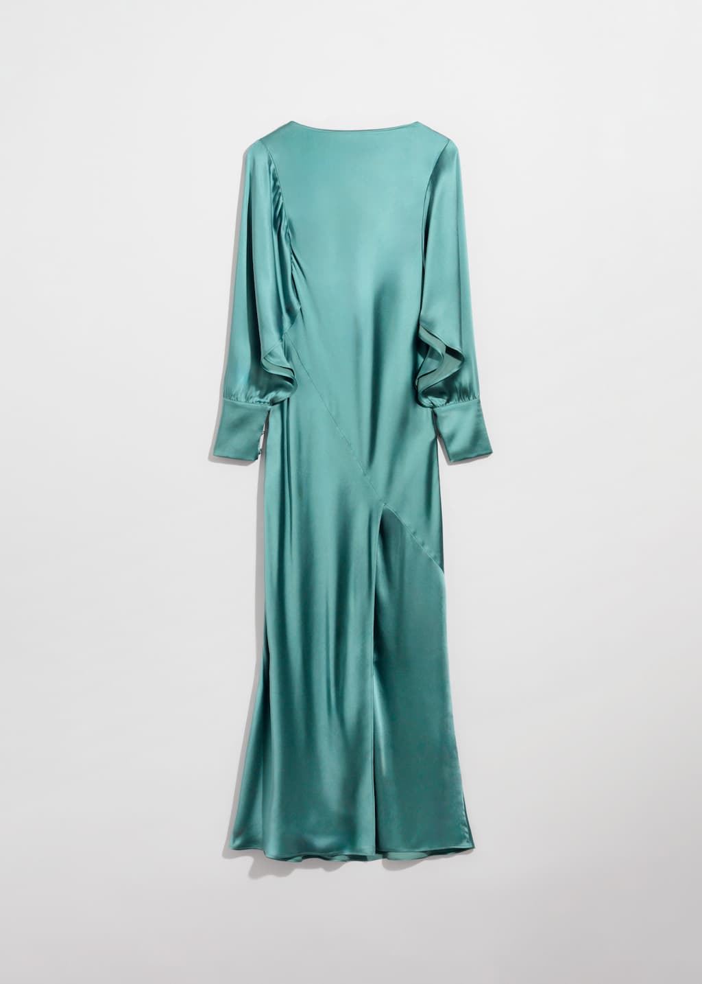 Satin Maxi Dress - Turquoise - Still Life