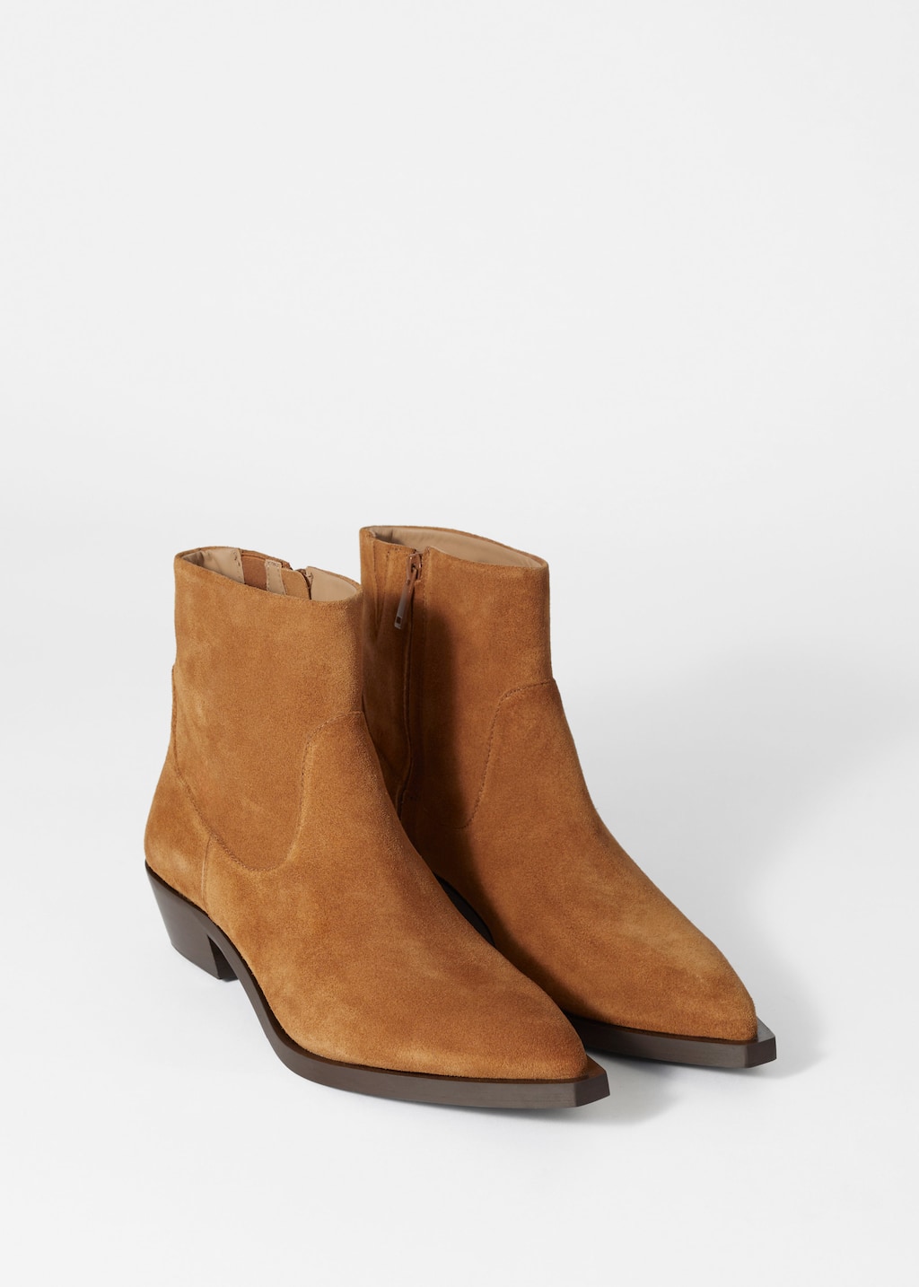 Bottines en cuir à bout pointu - Noir - Still Life