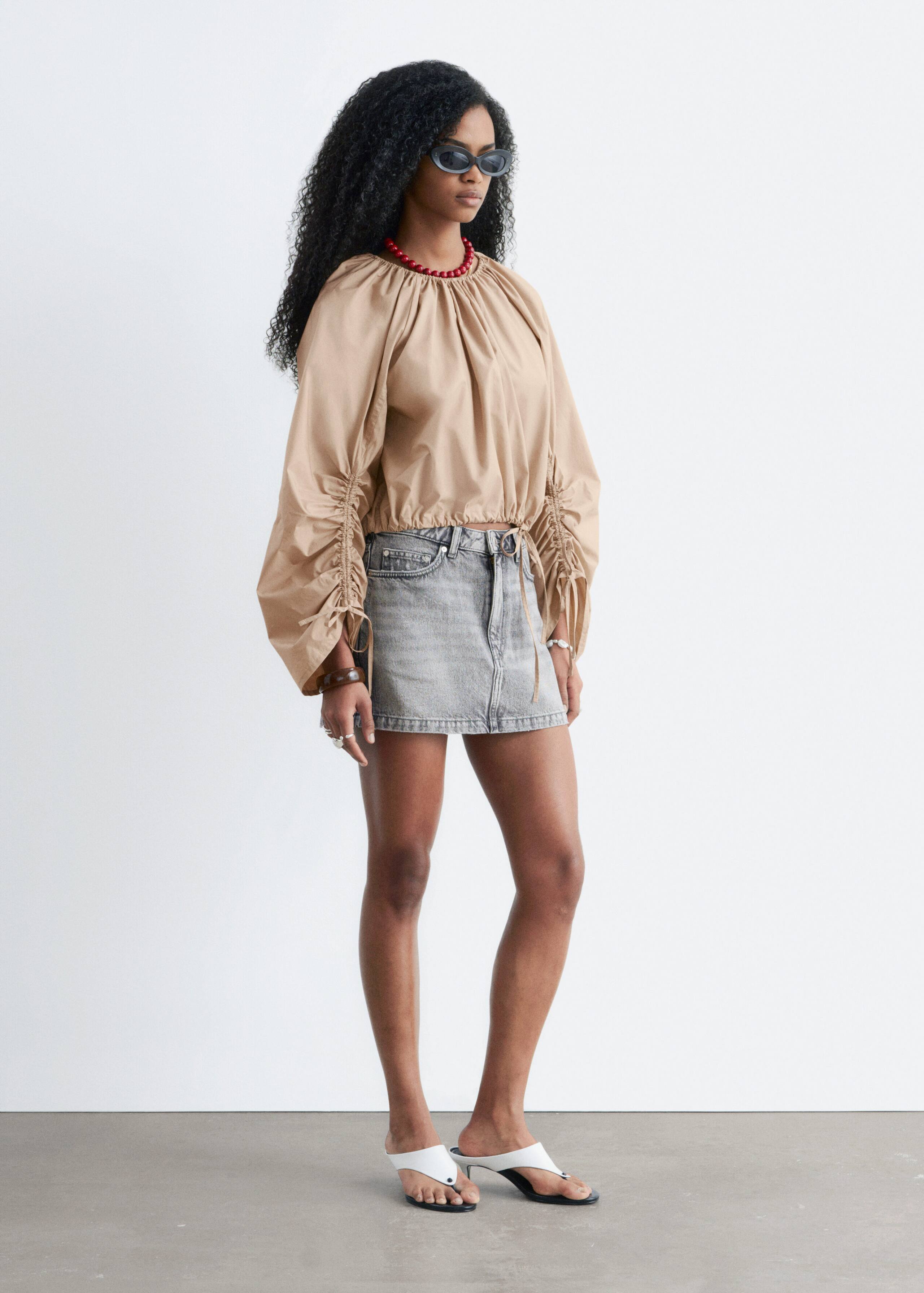 Image of Denim Mini Skirt