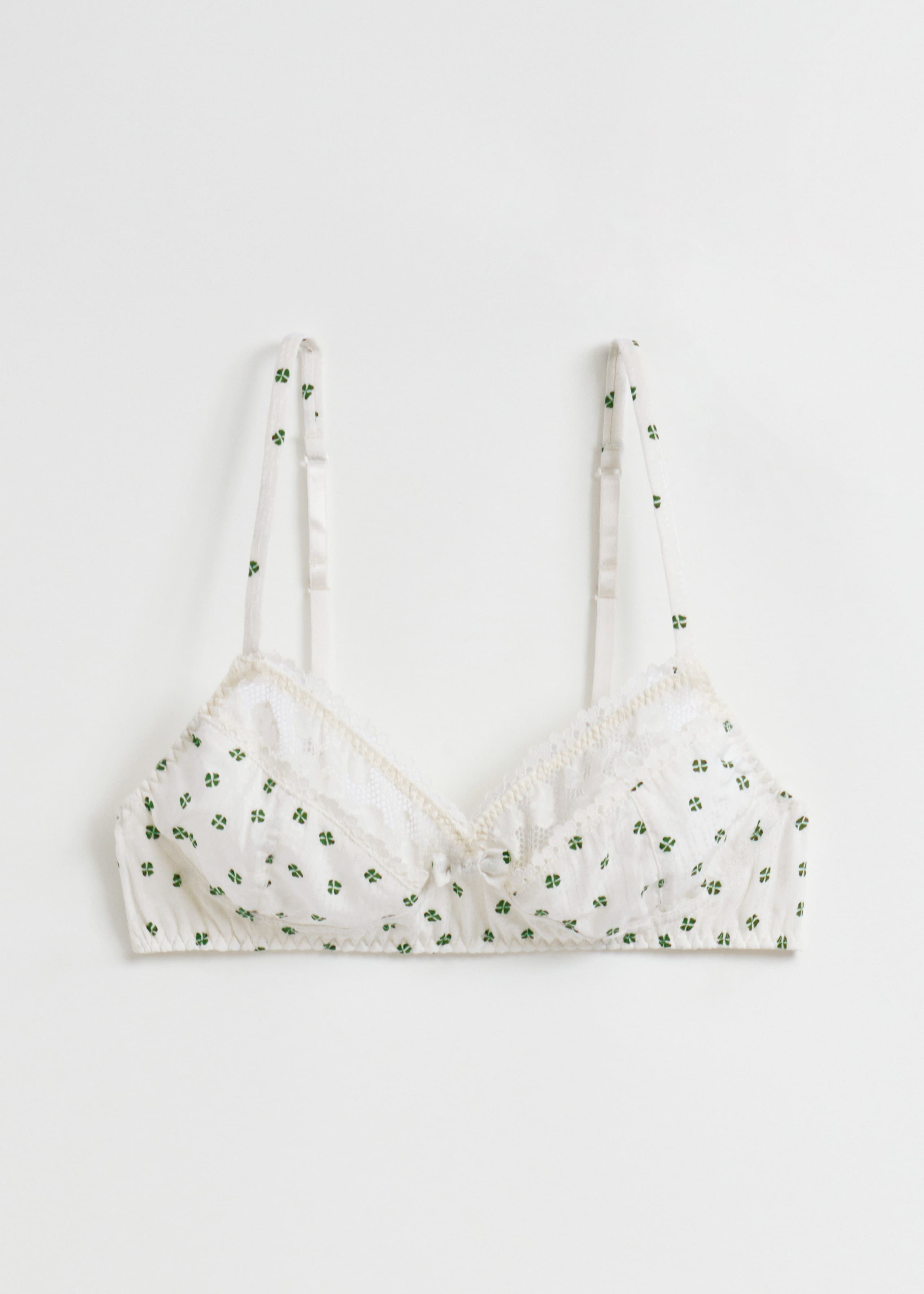 Image of Lace-Trimmed Soft Bra