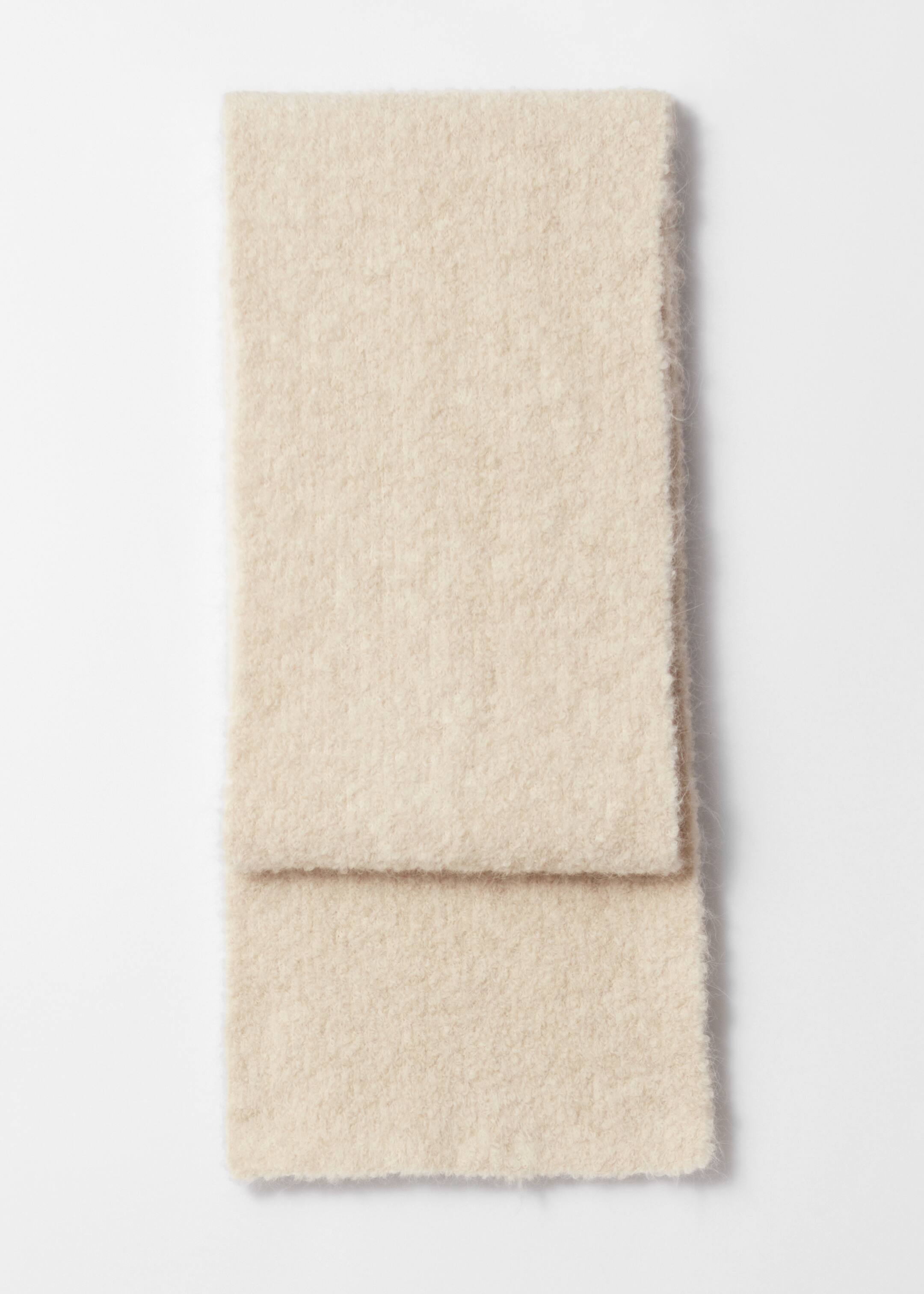 Größeres Bild ansehen: Bouclé-Schal aus Alpaka-Mix - Ecru - Ladies | H&M DE 1