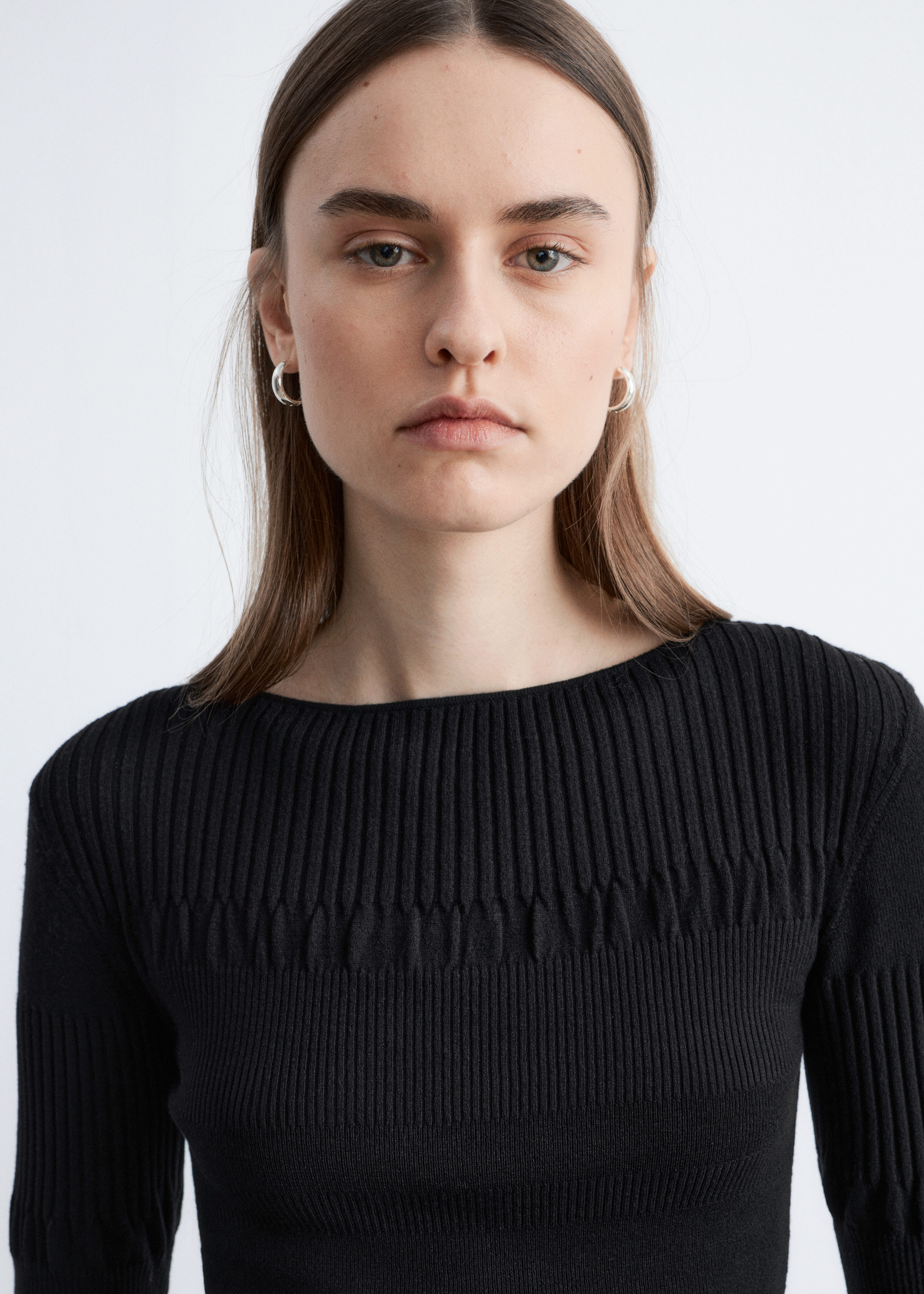 Long-Sleeve Ribbed Top - Black - & Other Stories US