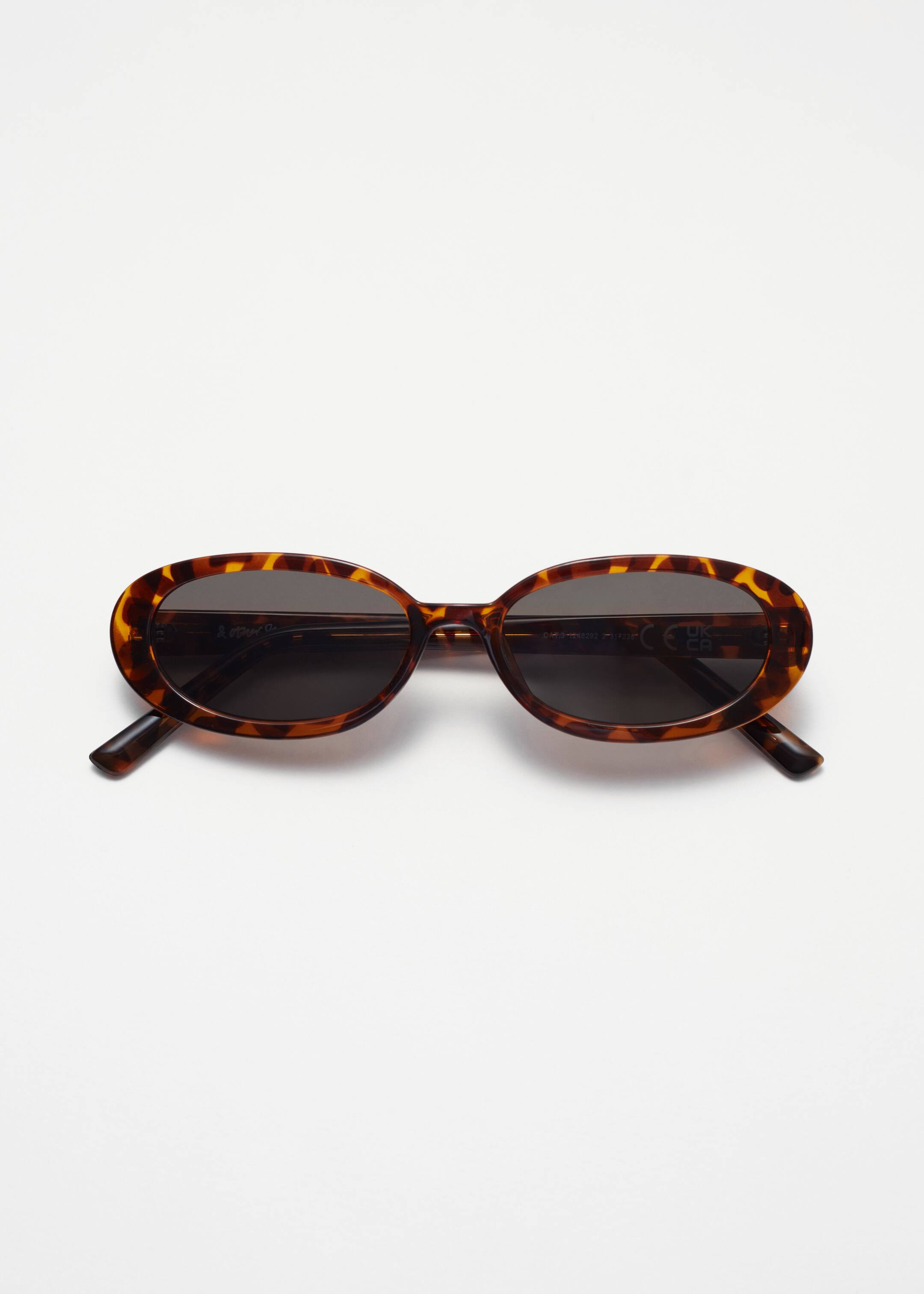 Zobrazit větší obrázek: Slim Oval-Frame Sunglasses - Tortoiseshell - ŽENY | H&M CZ 2