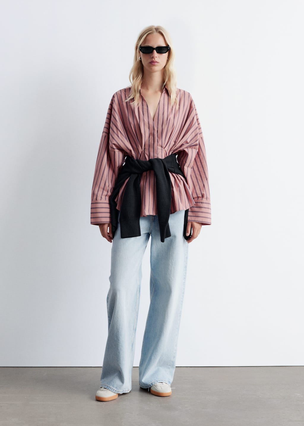 Image of Fitted-Waist Cotton Shirt