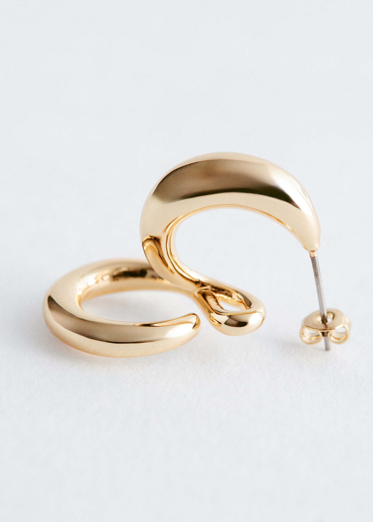 Doppel-Creolen - Gold - 4