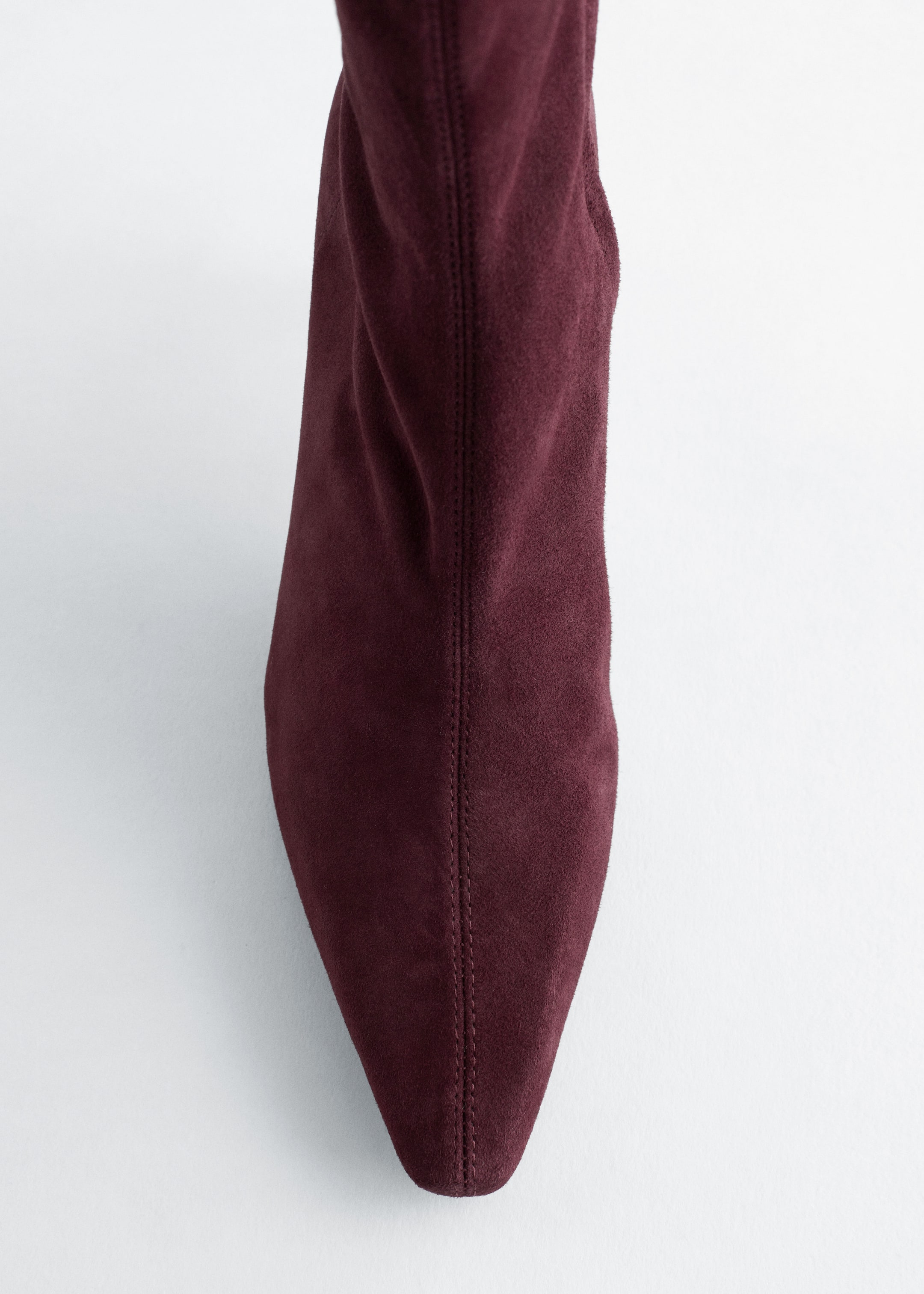Größeres Bild ansehen: Ankle Boots aus Leder mit Stretch-Anteil - Weinrot - Ladies | H&M DE 6