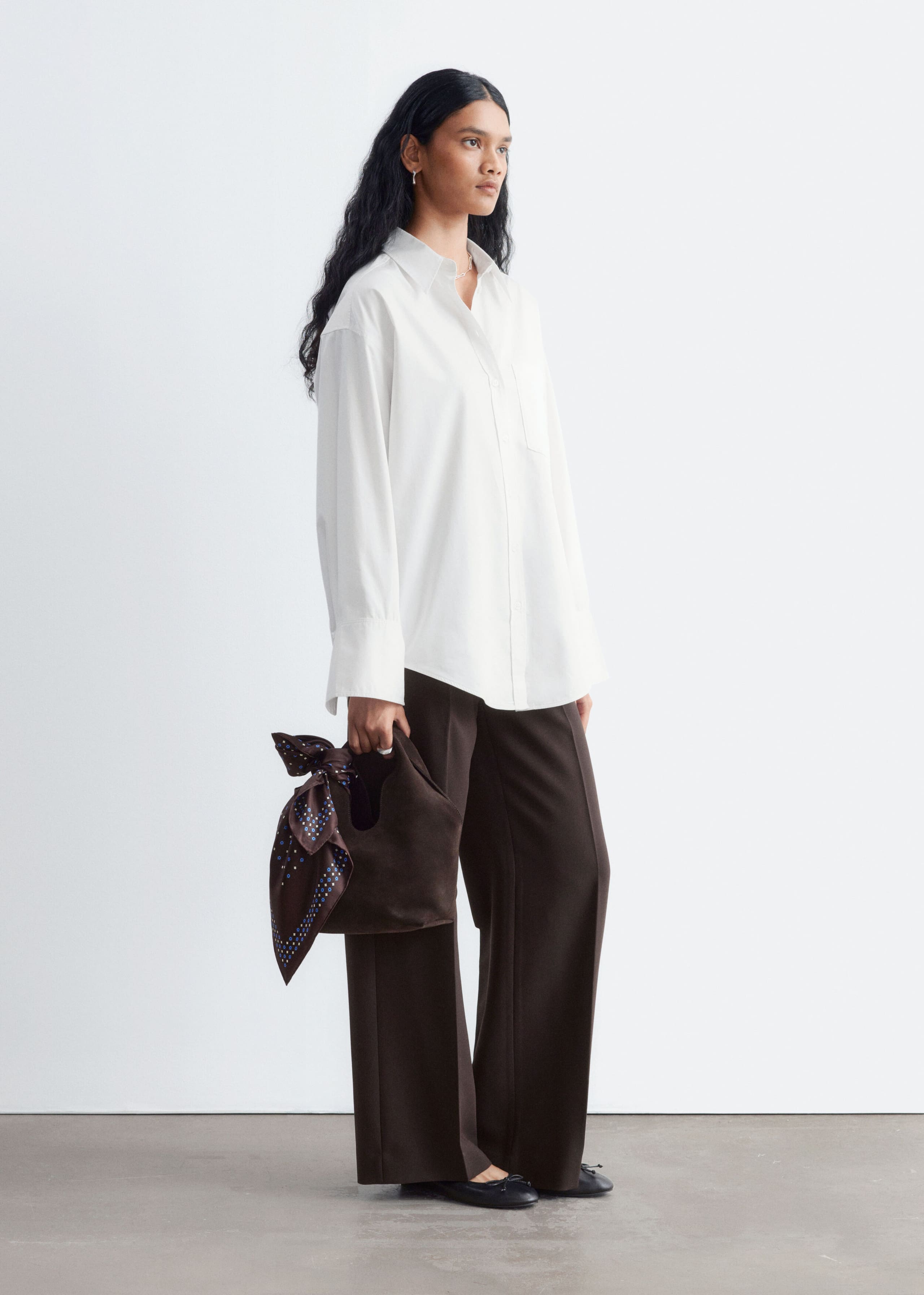 Cotton Shirt - White - Lookbook