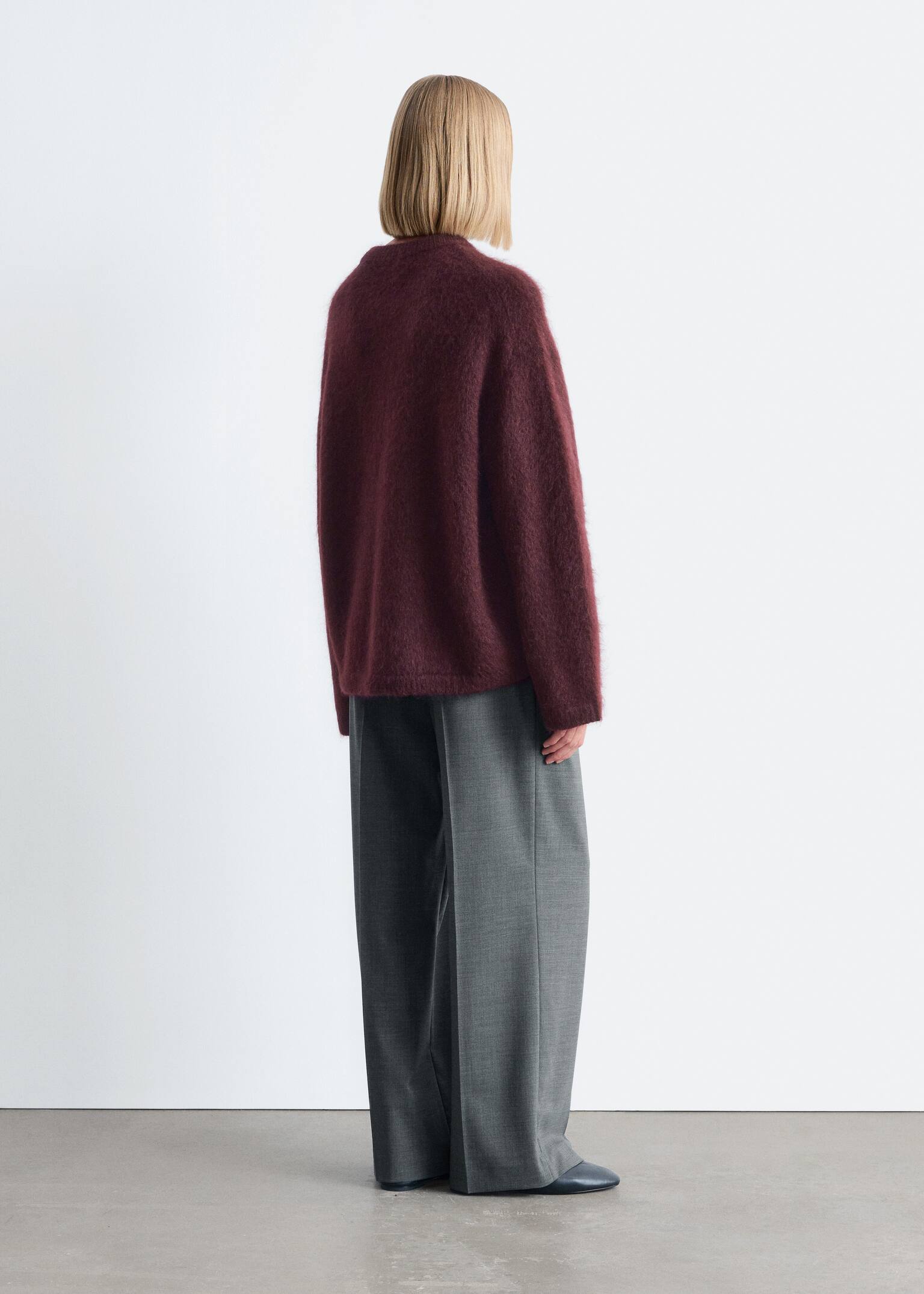 Jersey en mezcla de mohair - Rojo oscuro/Topo/Verde claro/Azul oscuro/Marrón oscuro - 3