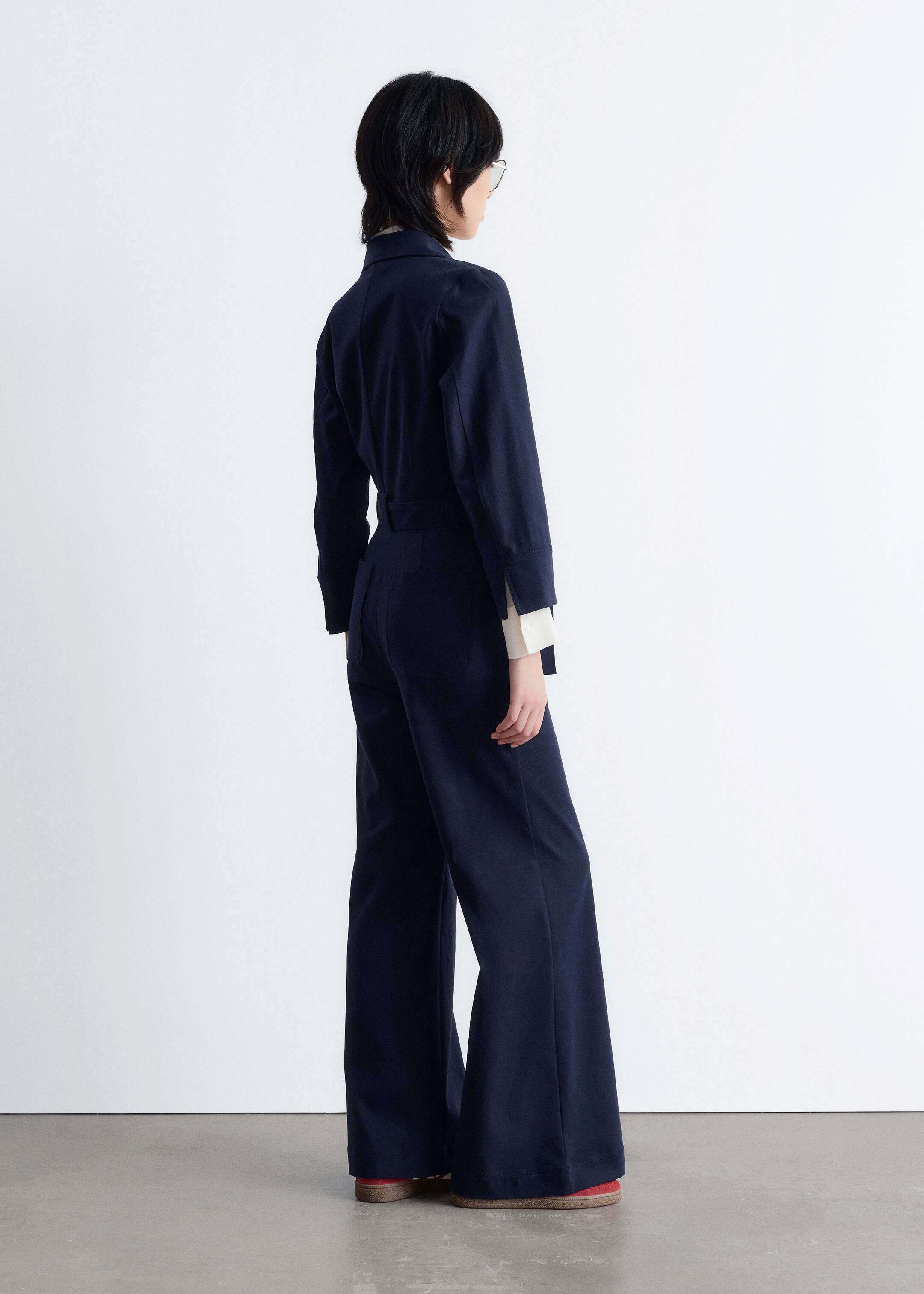 Ingrandisci l'immagine: Belted Utility Jumpsuit - Dark Blue - DONNA | H&M CH 4