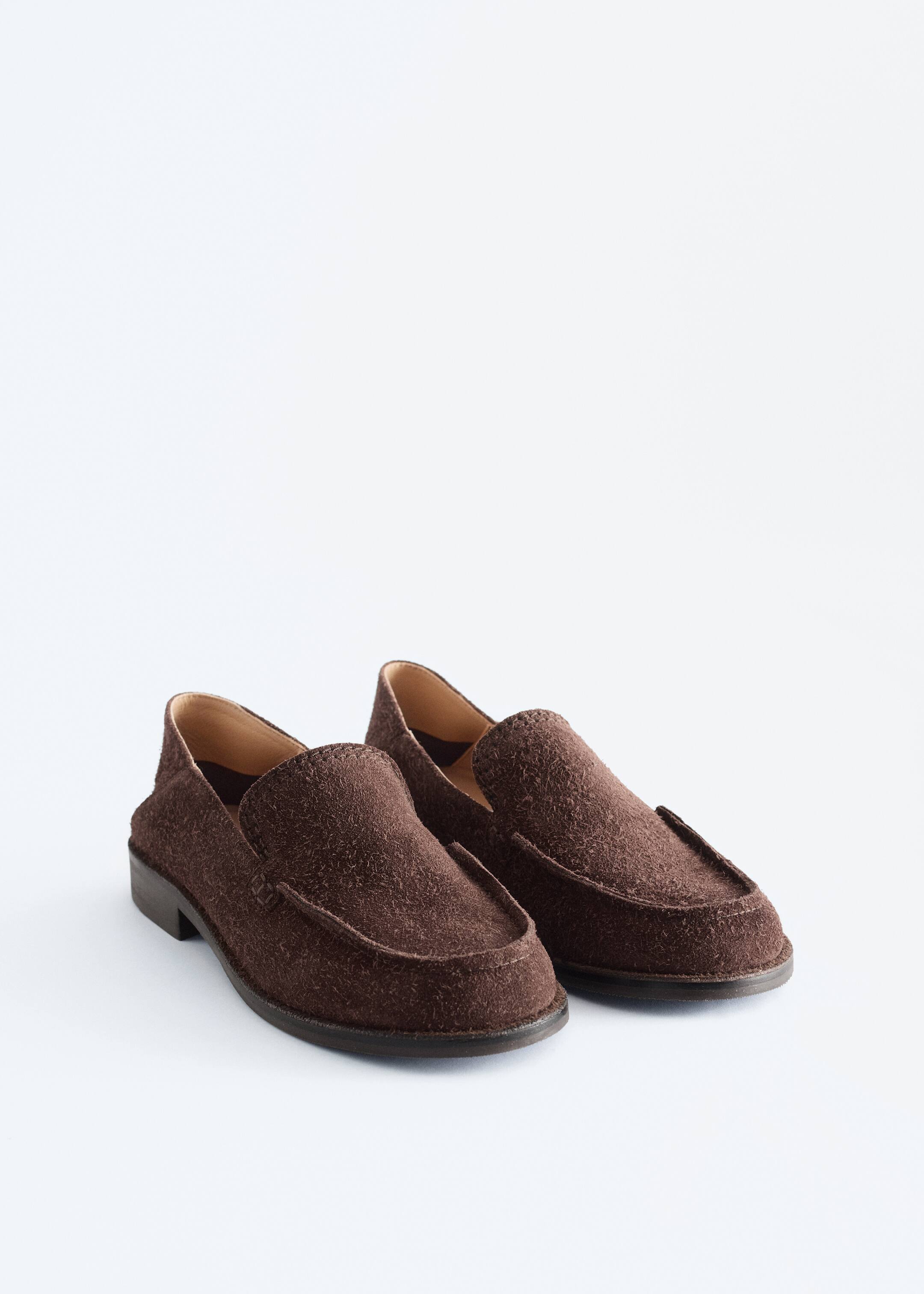 Visualizza immagine più grande: Mocassini in pelle scamosciata spazzolata - Marrone - DONNA | H&M IT 5