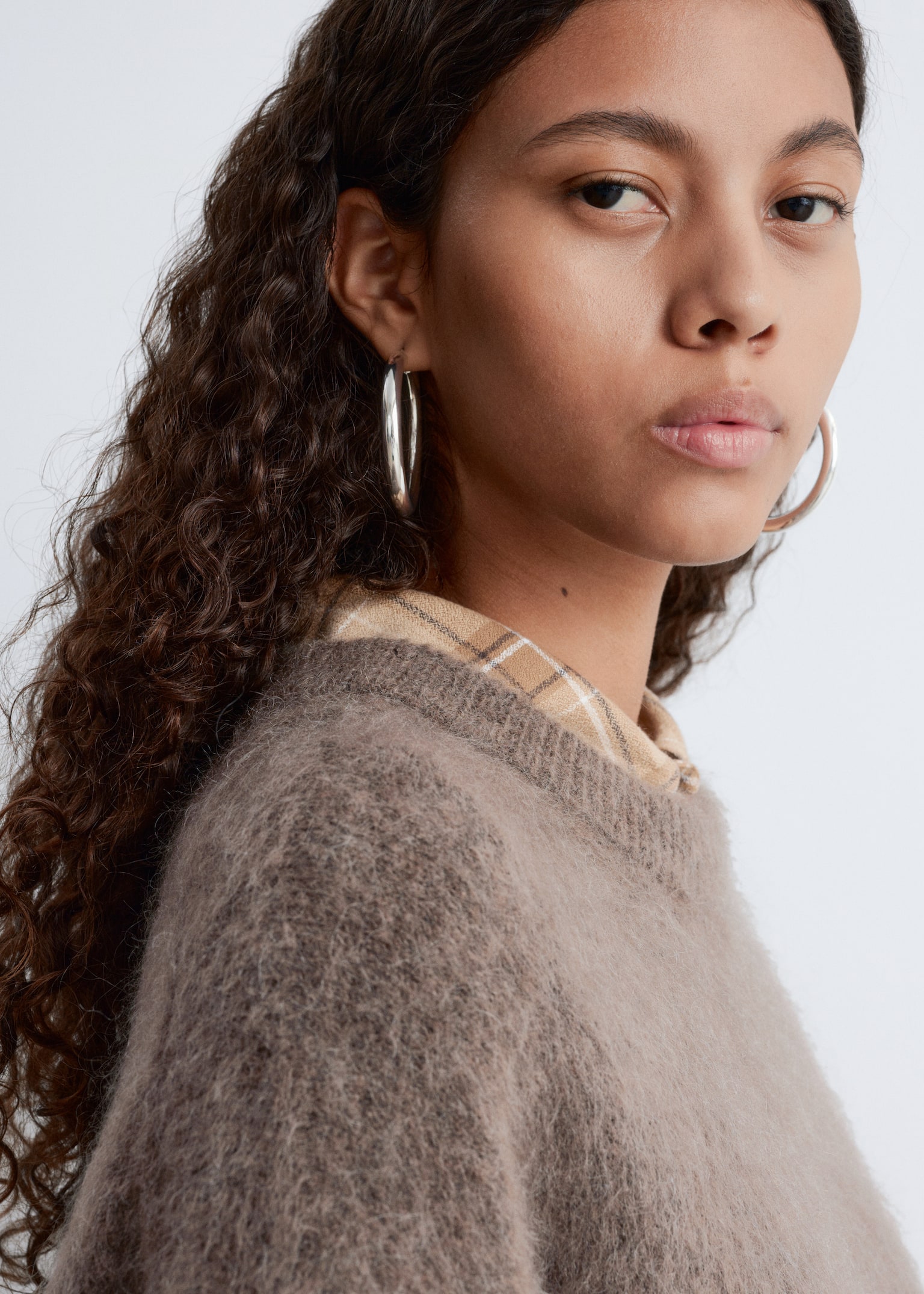 Mohair-Blend Jumper - Taupe/Lichtgroen/Donkerblauw/Donkerbruin/Dark Red/Mint - 3