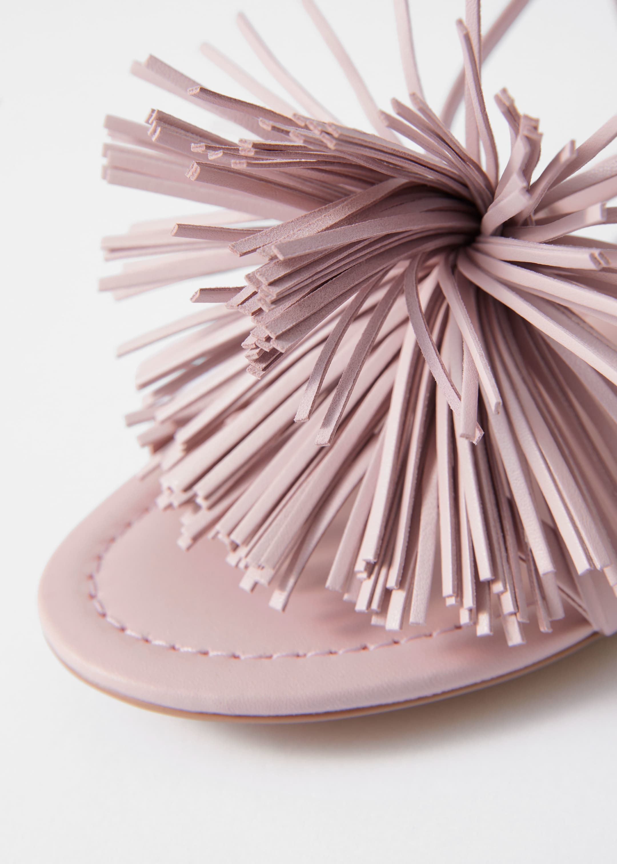Ver imagen más grande: Sandalias de piel con flecos - Rosa - MUJER | H&M ES 6