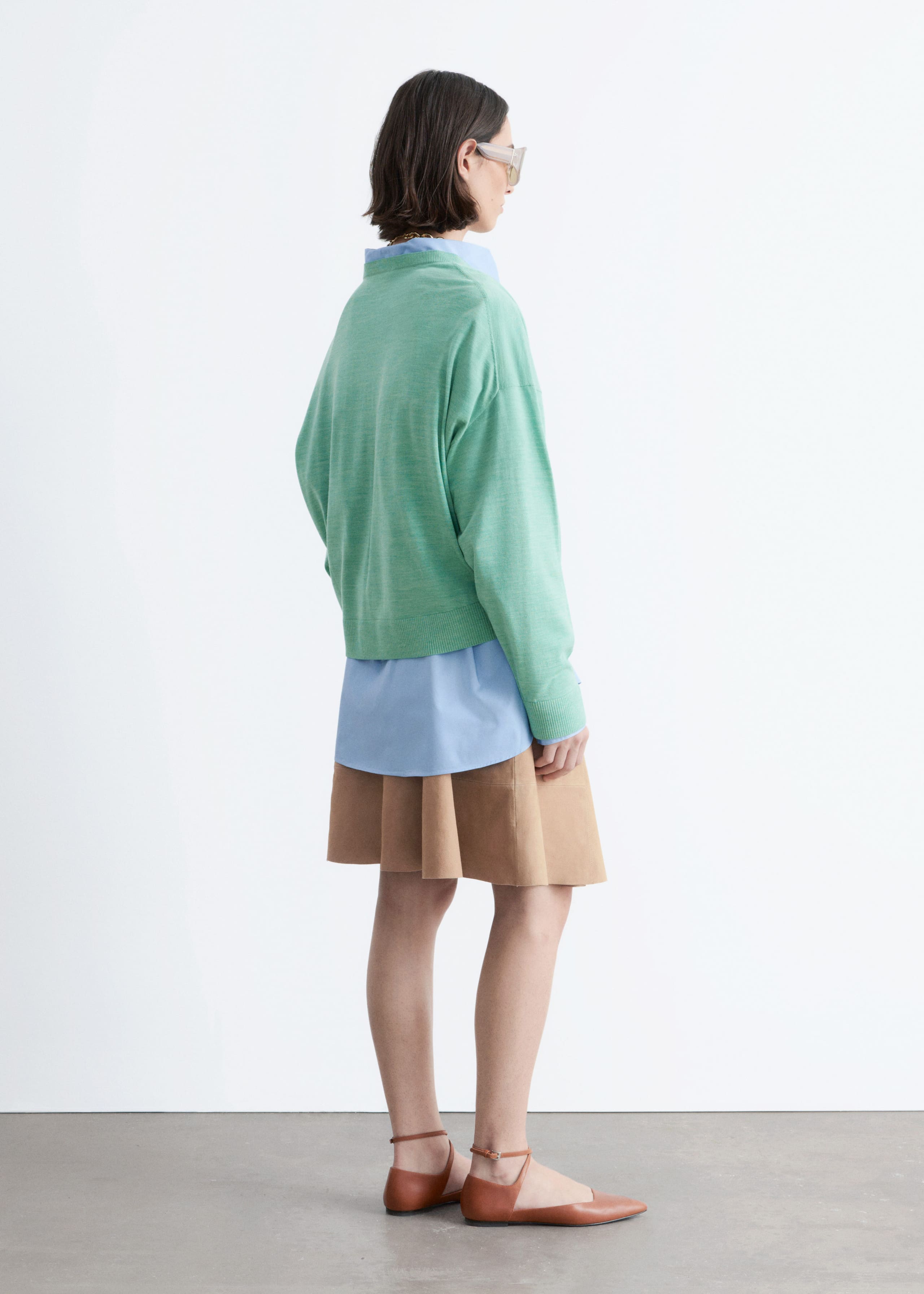 Image of V-Neck Wool Jumper