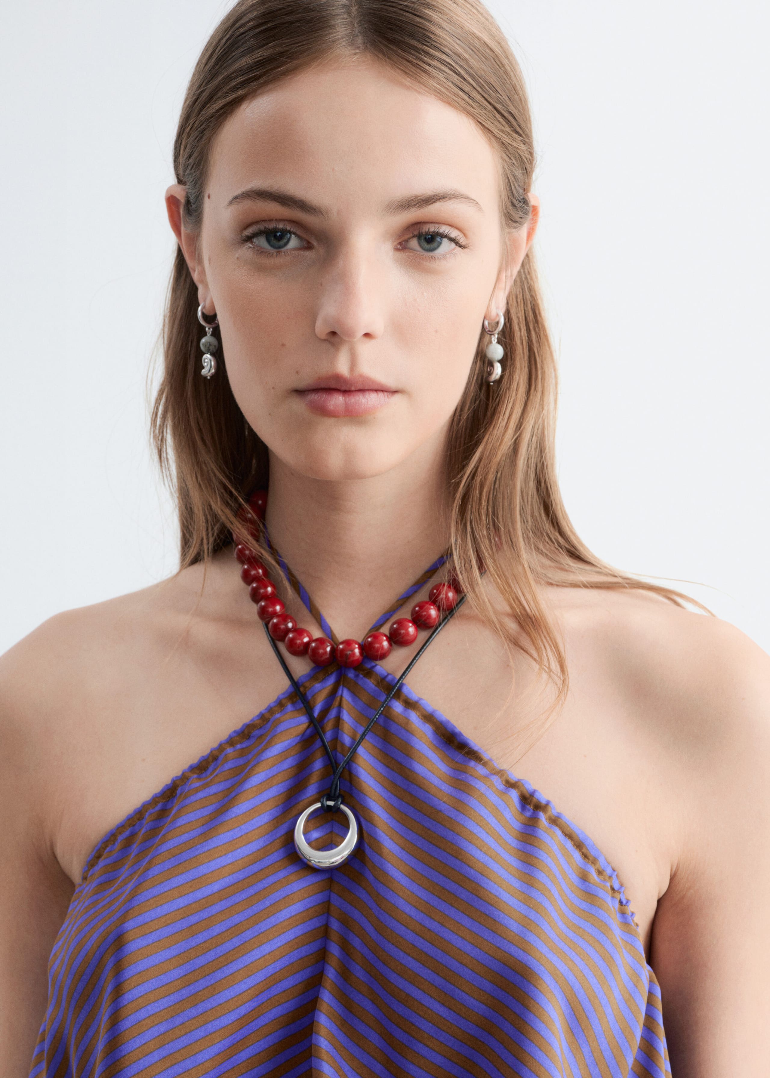 Image of Silk Halterneck Top