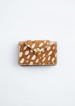 Dark Beige Deer Print