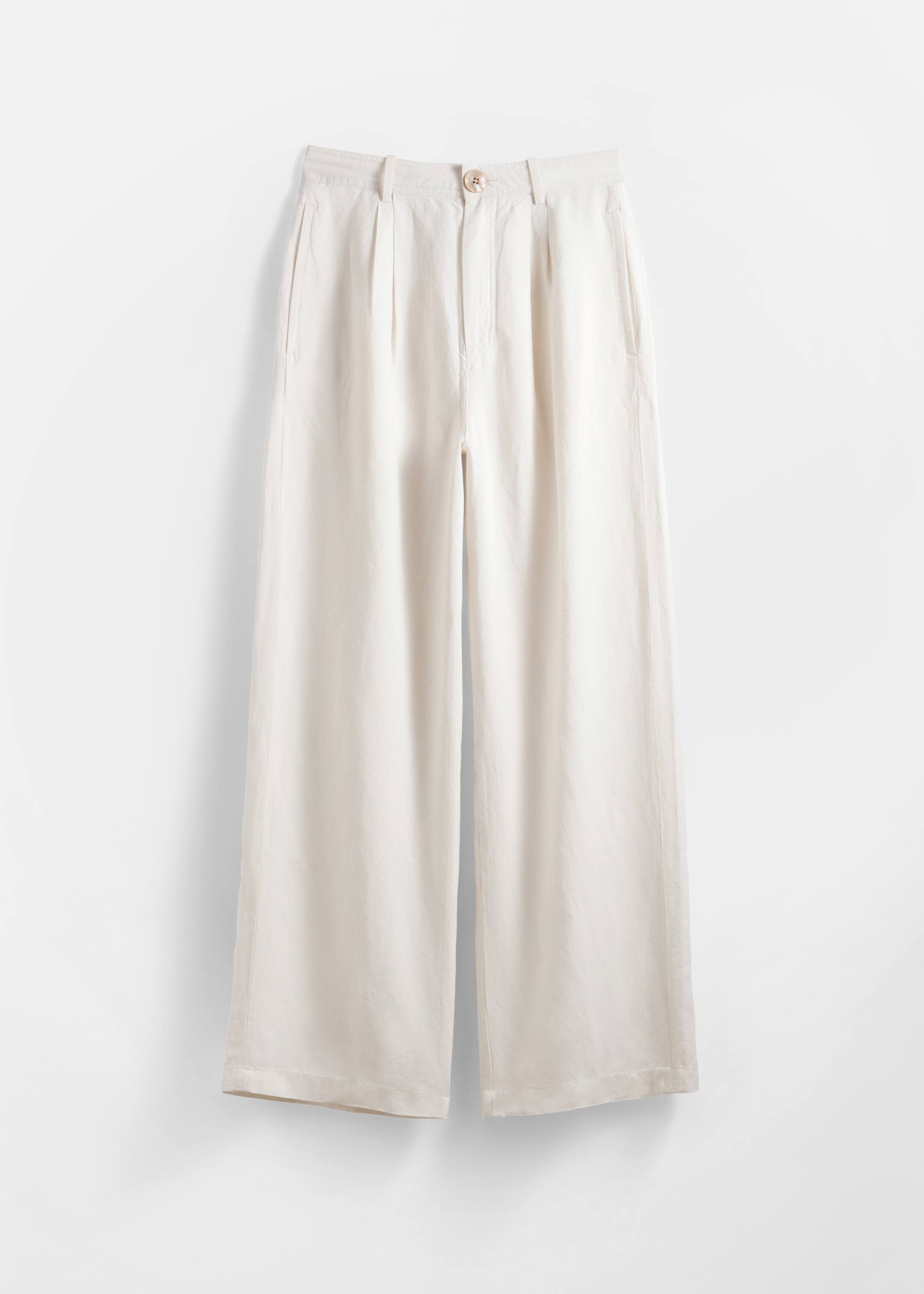 Ingrandisci l'immagine: Relaxed Breezy Trousers - Cream - DONNA | H&M CH 1