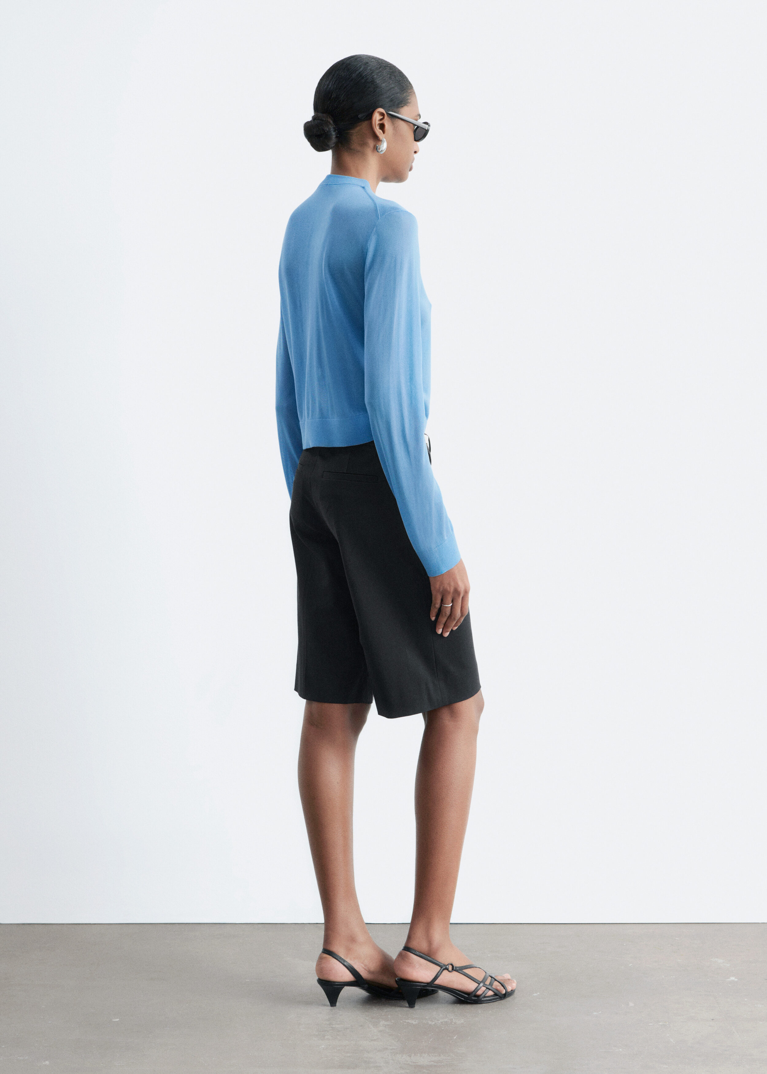 Collared Polo Sweatshirt - Bright Blue - & Other Stories US