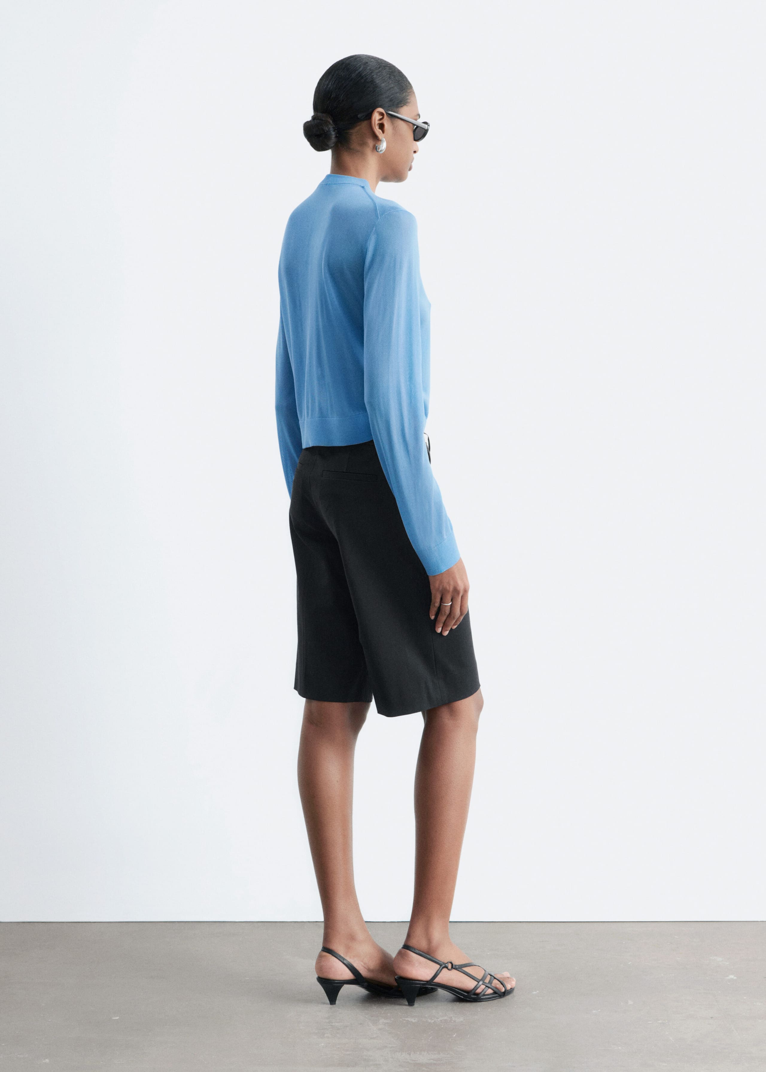 Silk-Blend Cardigan - Blue - Lookbook