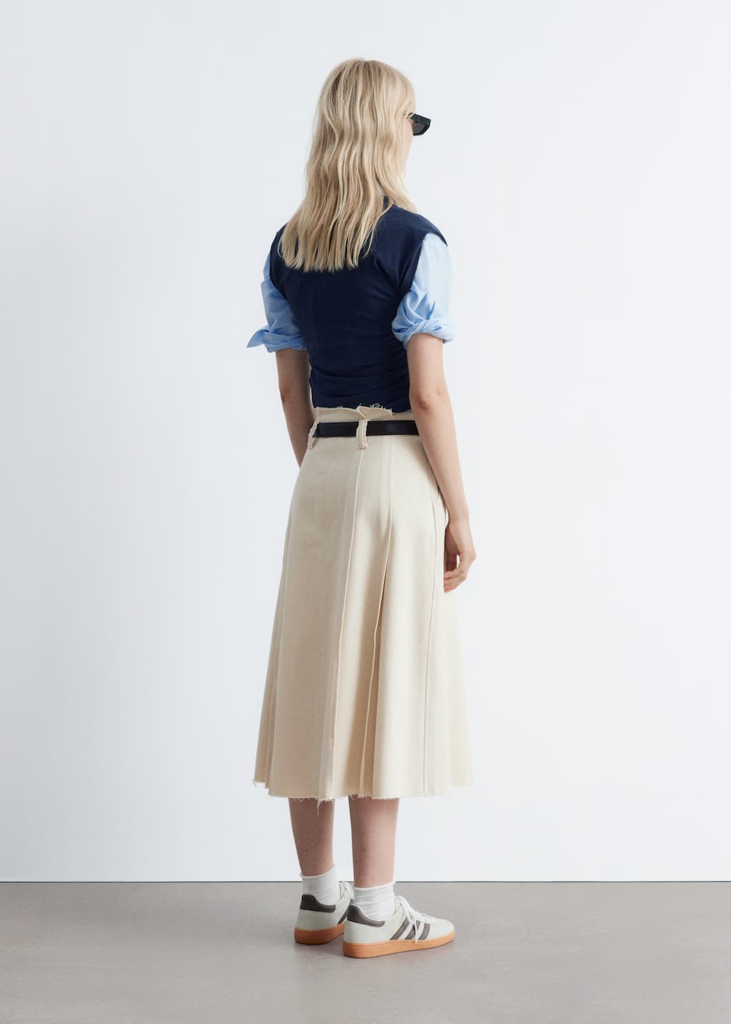 Image of Ruched Jersey Tank Top