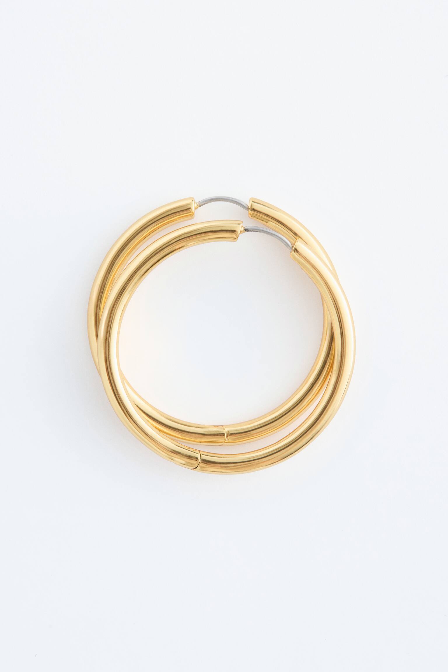 Orecchini a cerchio grandi-Oro - 2