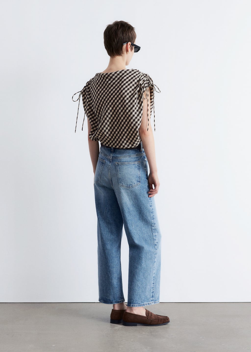 Image of Drawstring Boatneck Top