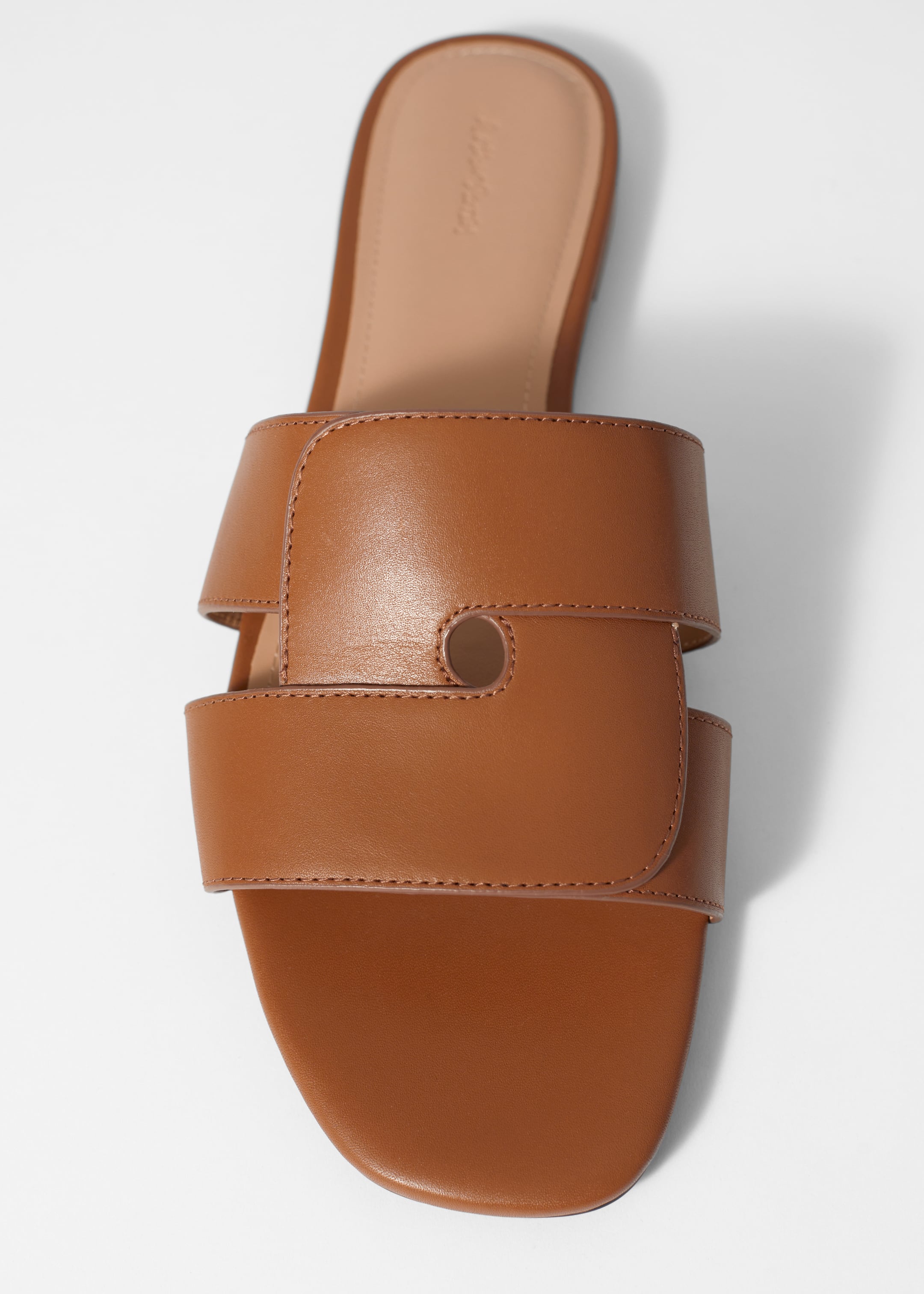 Grösseres Bild ansehen: Pantoletten aus Leder - Cognac - DAMEN | H&M CH 2